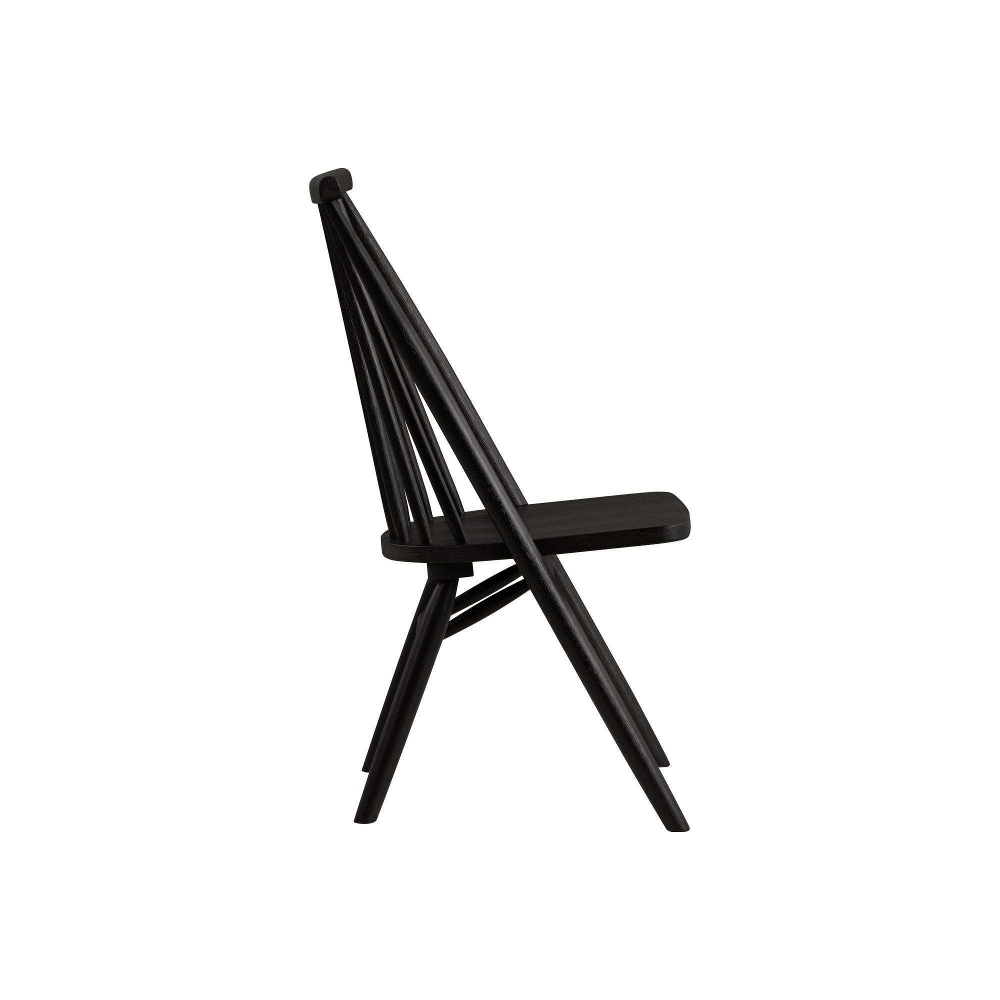 Arcadia - Rack Back Windsor Chair - Black - Image 2