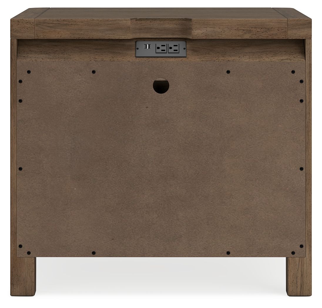 Cabalynn - Two Drawer Night Stand - Light Brown - Image 3