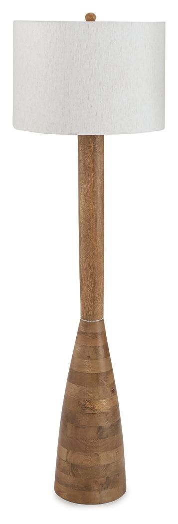 Ailsa – Wood Floor Lamp – Natural Brown