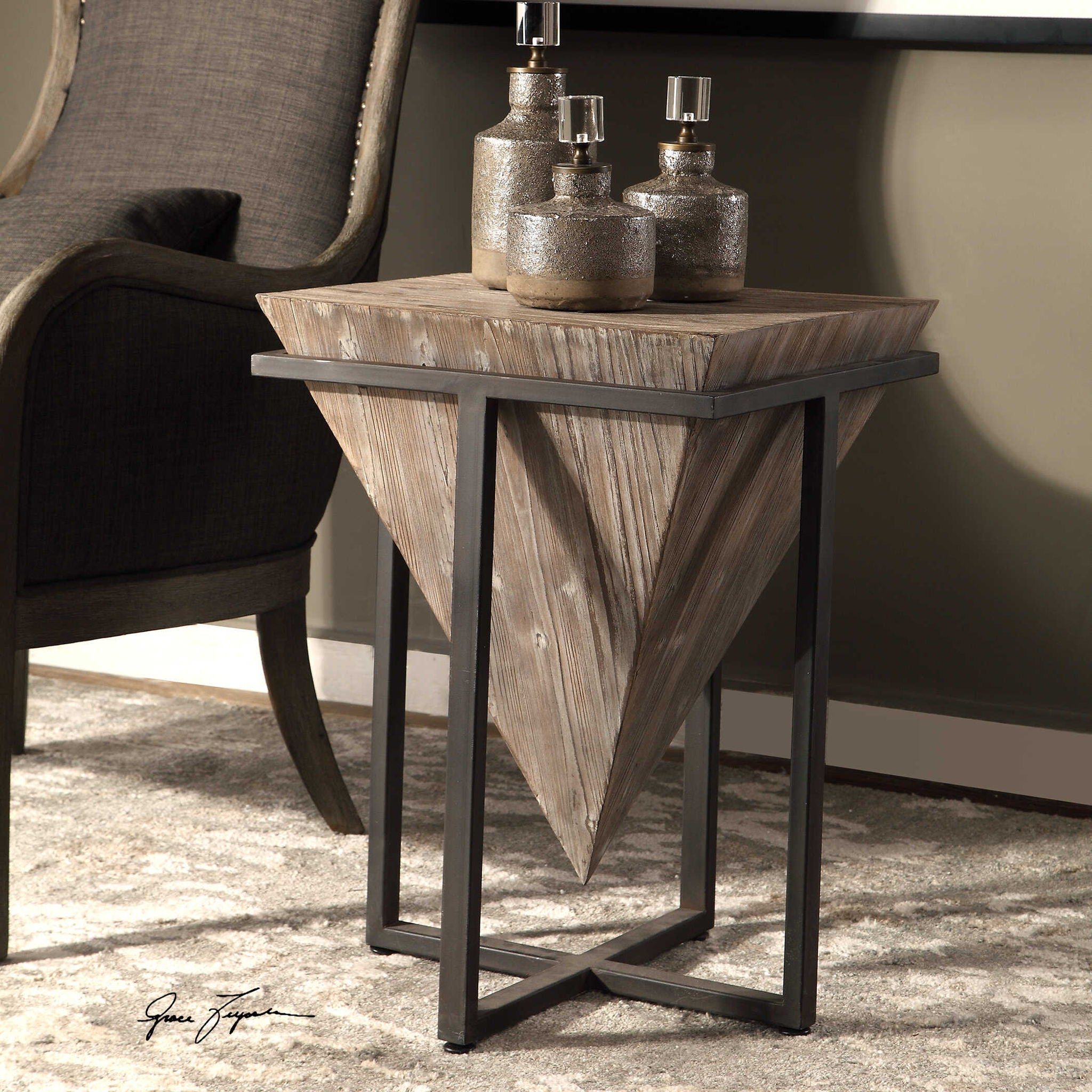 Bertrand - Shagreen Accent Table - Image 3