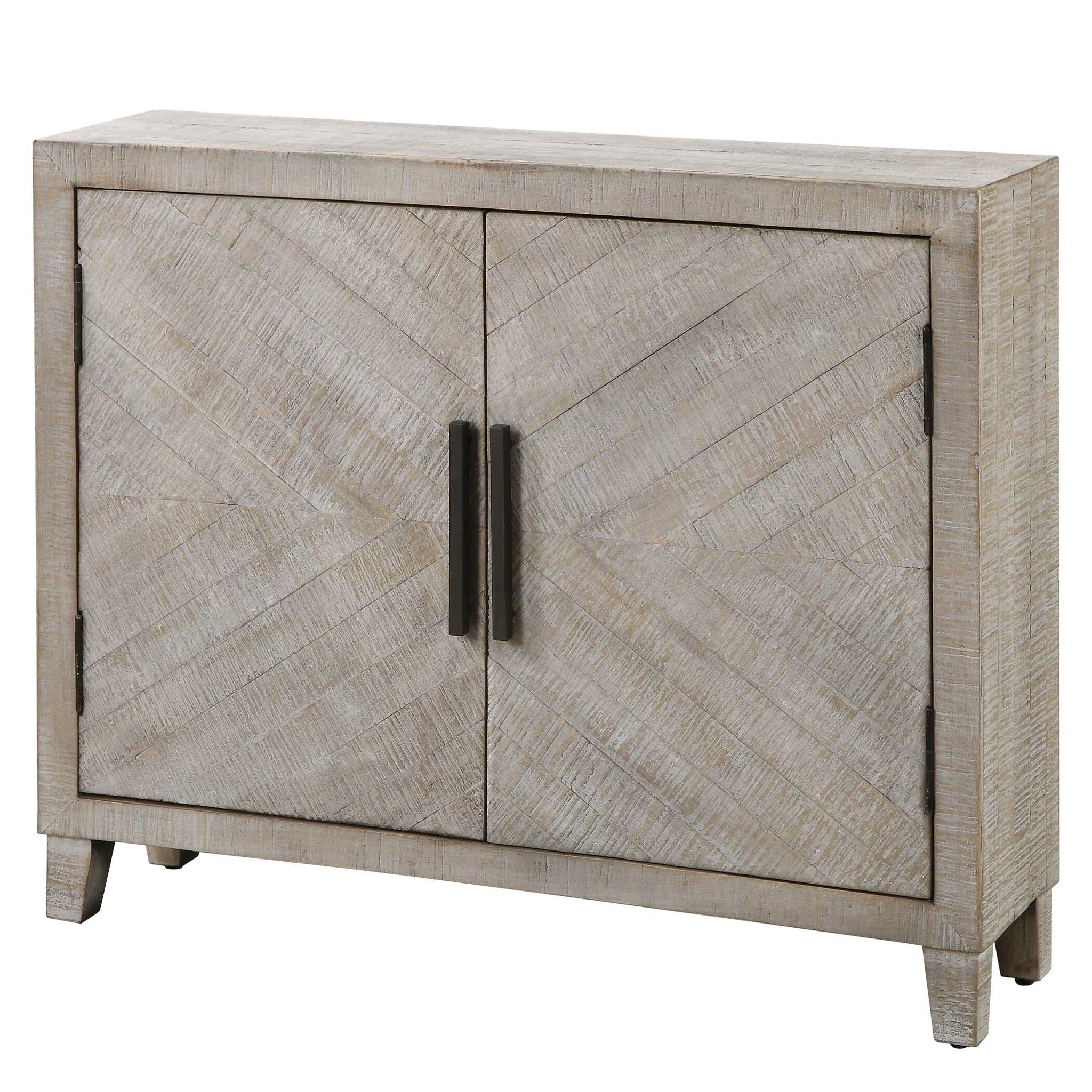 Adalind - Washed Accent Cabinet - White Washed - Image 3