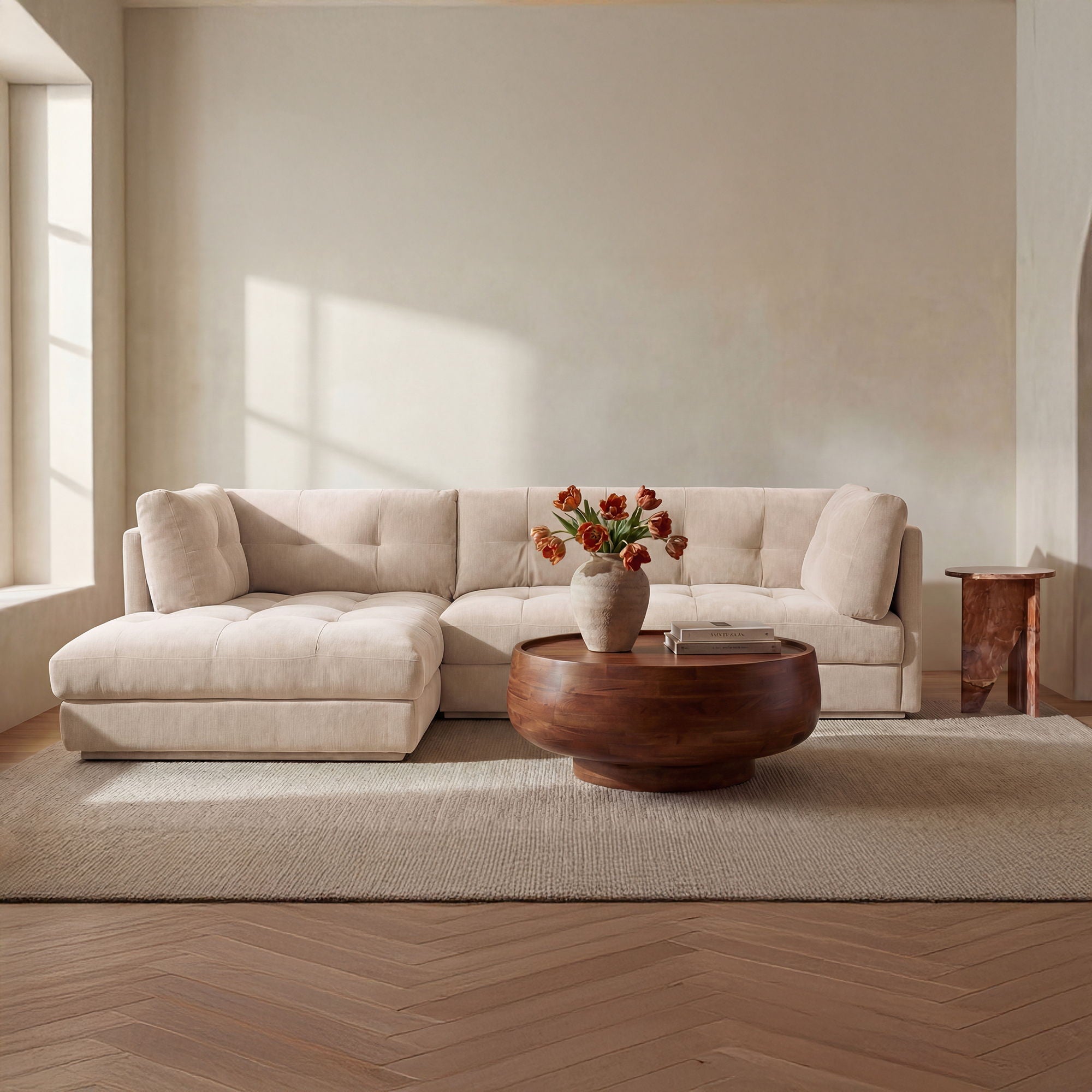 Mischa – Sectional – Light Beige