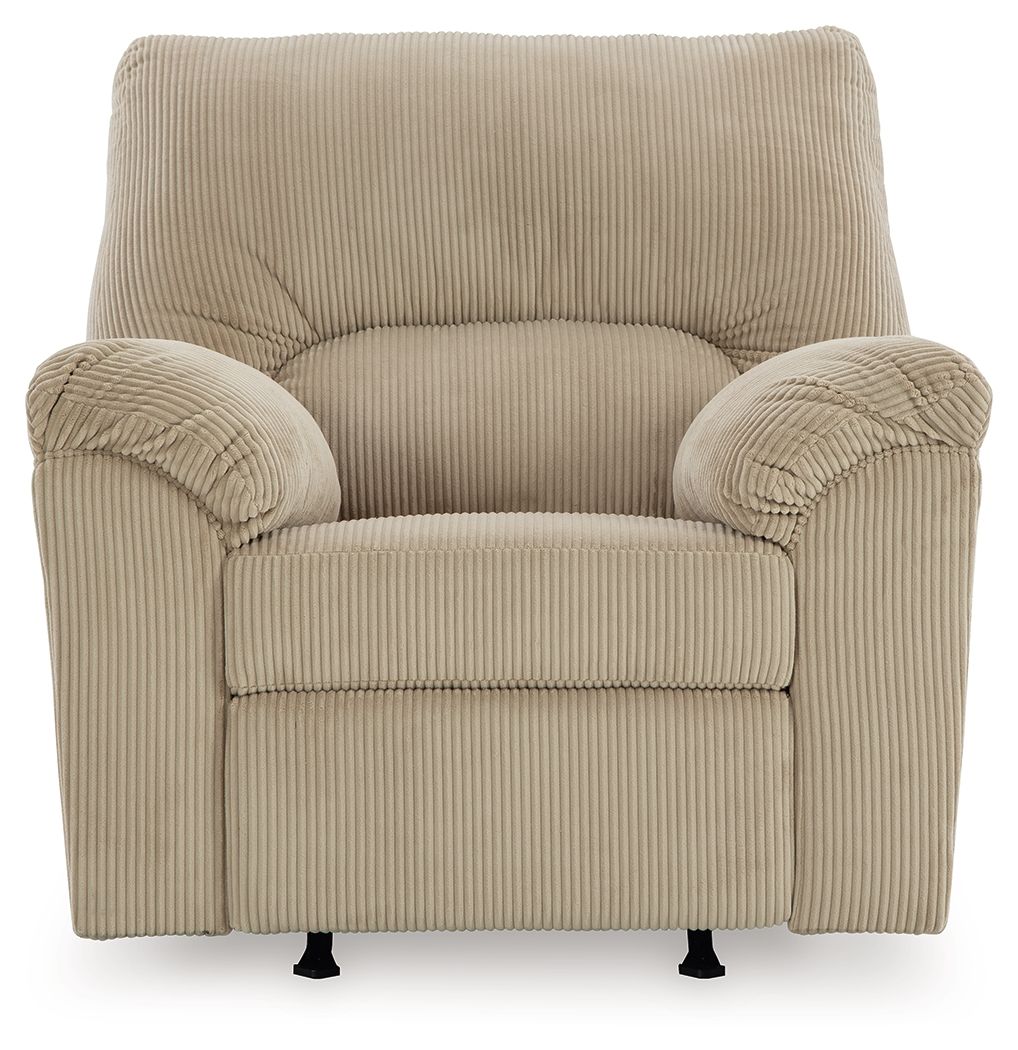 SimpleJoy - Rocker Recliner - Fabric - Sand - Image 3