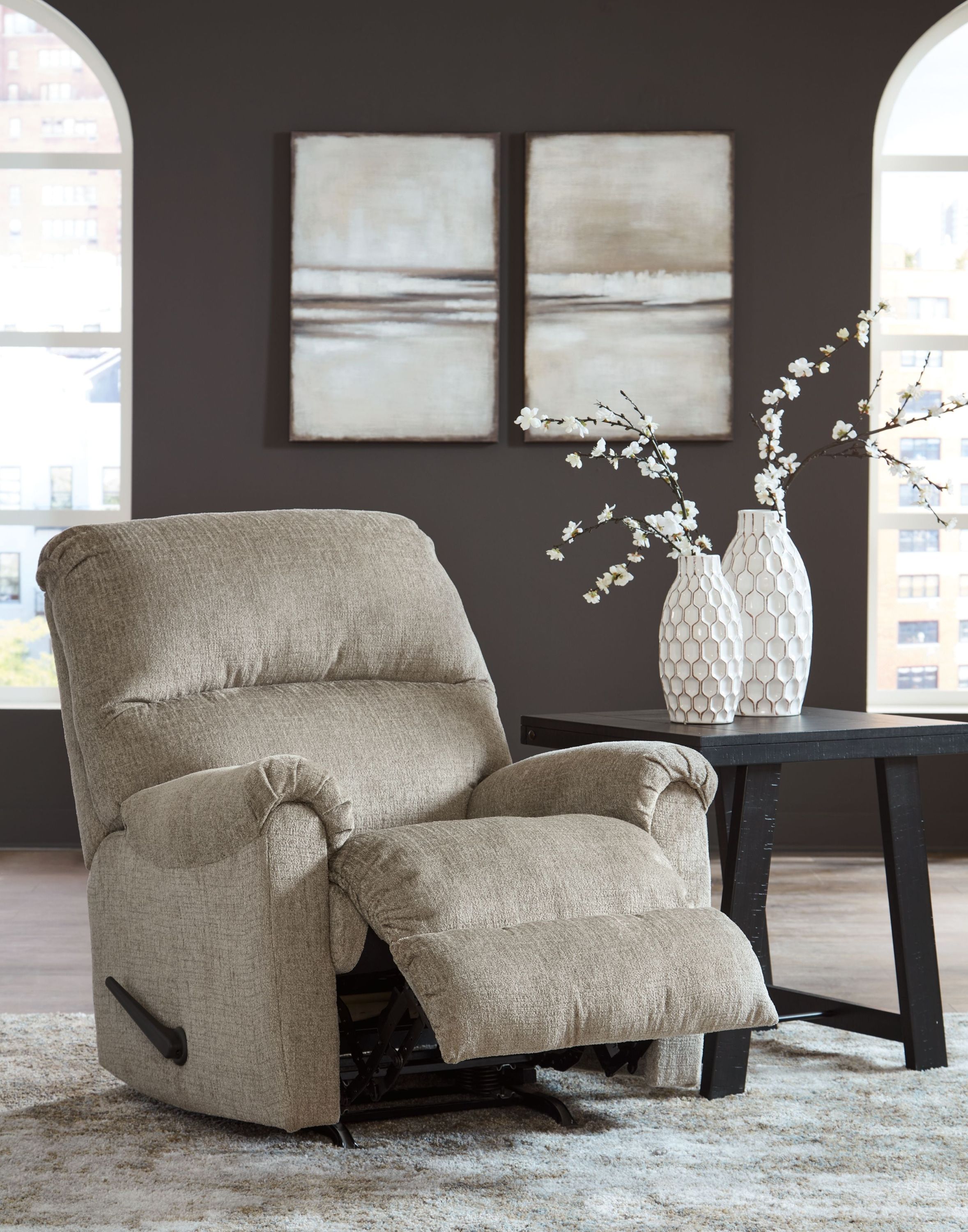 Stonemeade - Rocker Recliner - Fabric - Taupe - Image 2