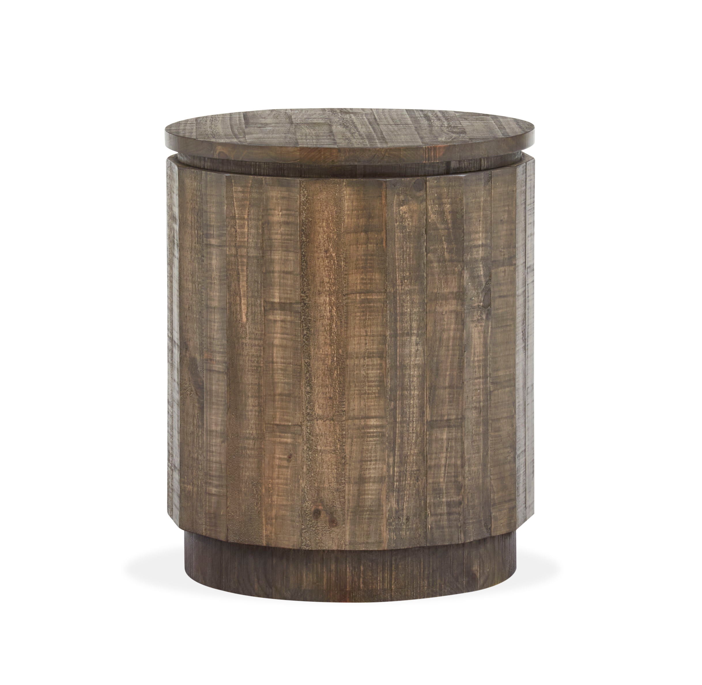 Baisden – Round Accent End Table – Tobacco
