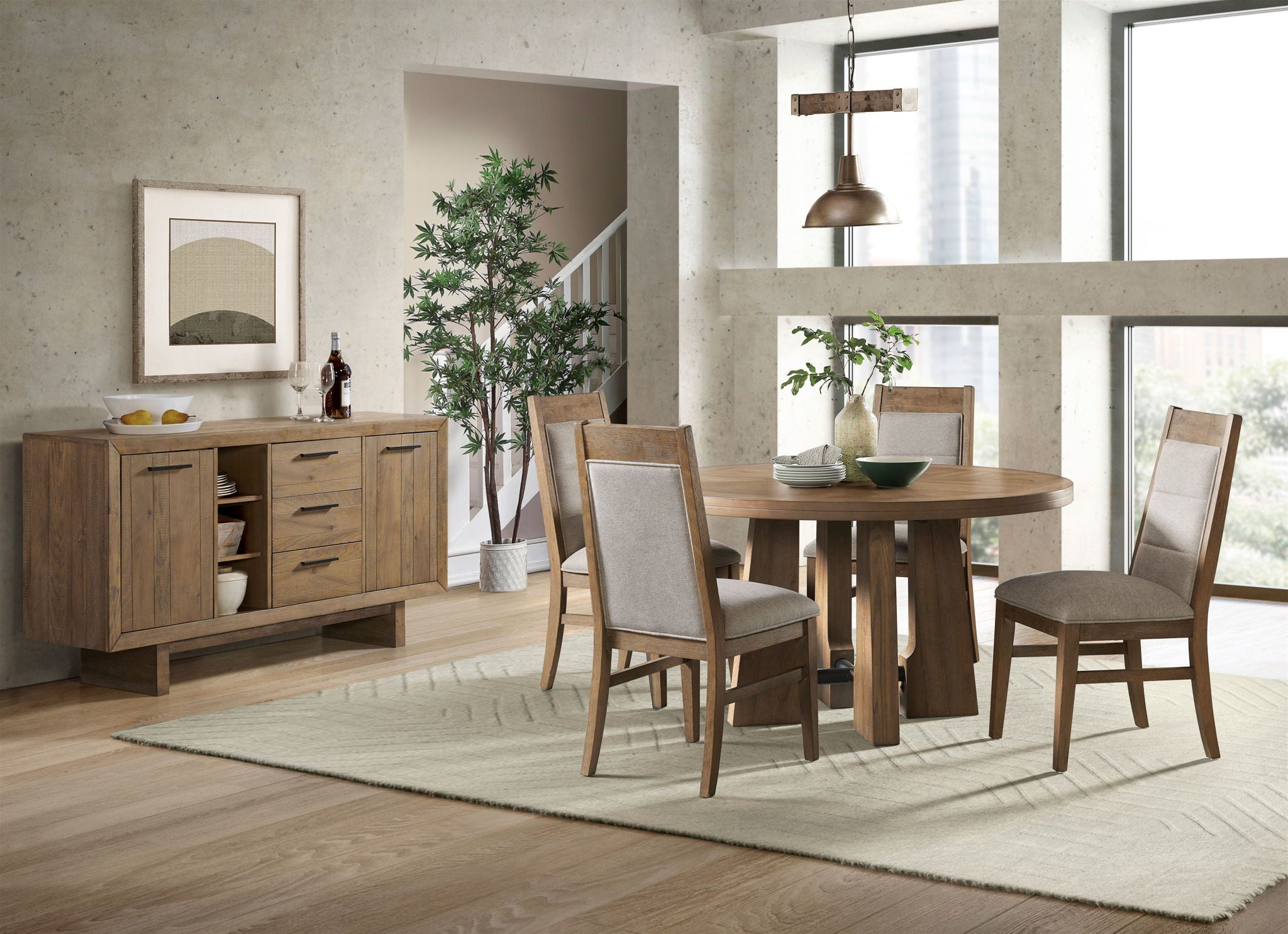 Landmark - Sideboard - Weathered Oak - Image 3