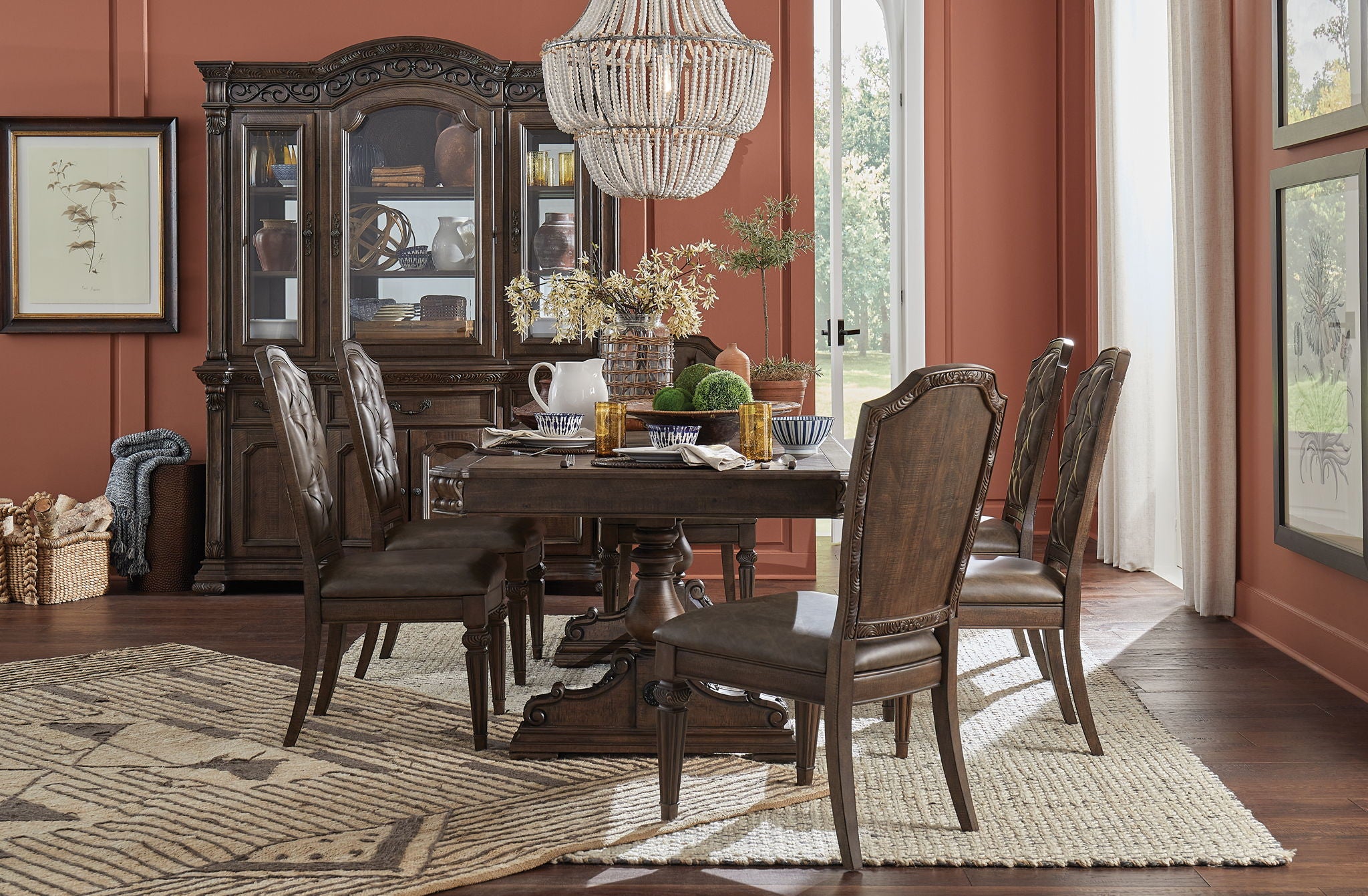 Durango - Wood Dining Side Chair With Upholstered Seat and Back (Set of 2) - Willadeene Brown - Image 2