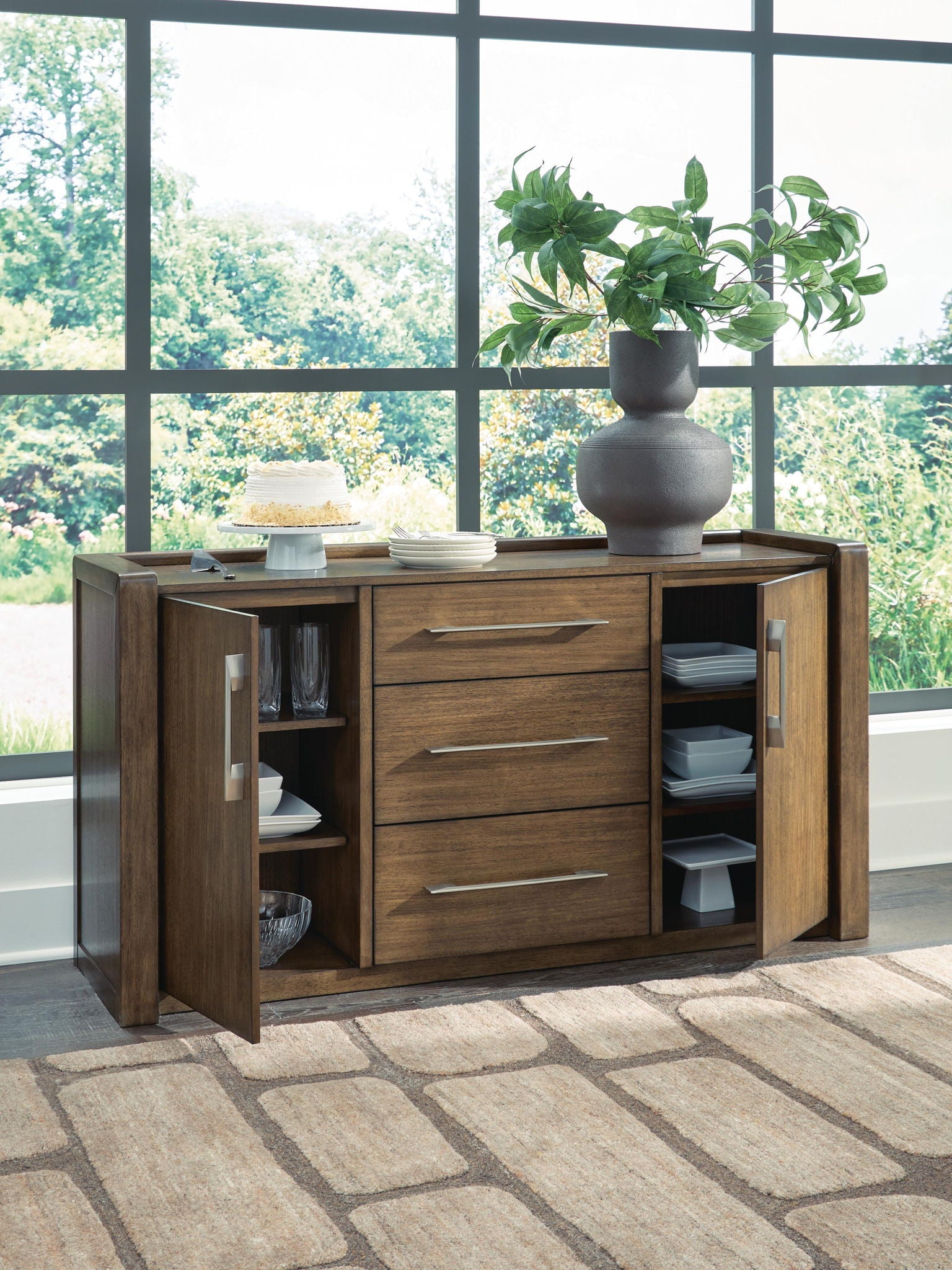 Marxmore - Dining Room Server - Brown - Image 2
