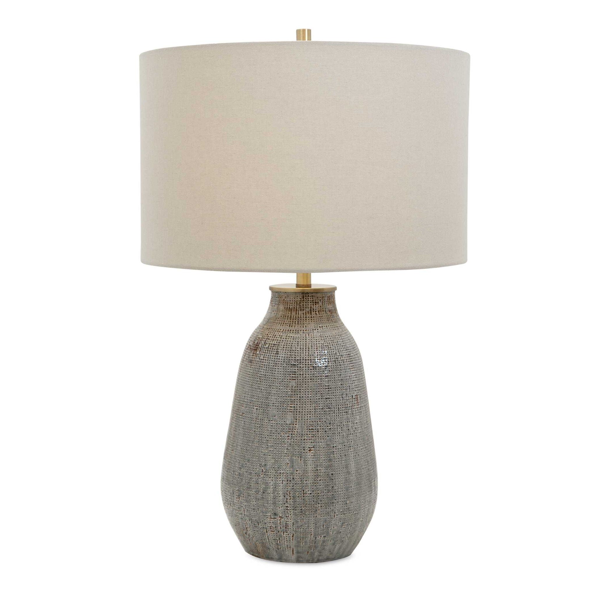 Monacan - Textured Table Lamp - Gray - Image 1