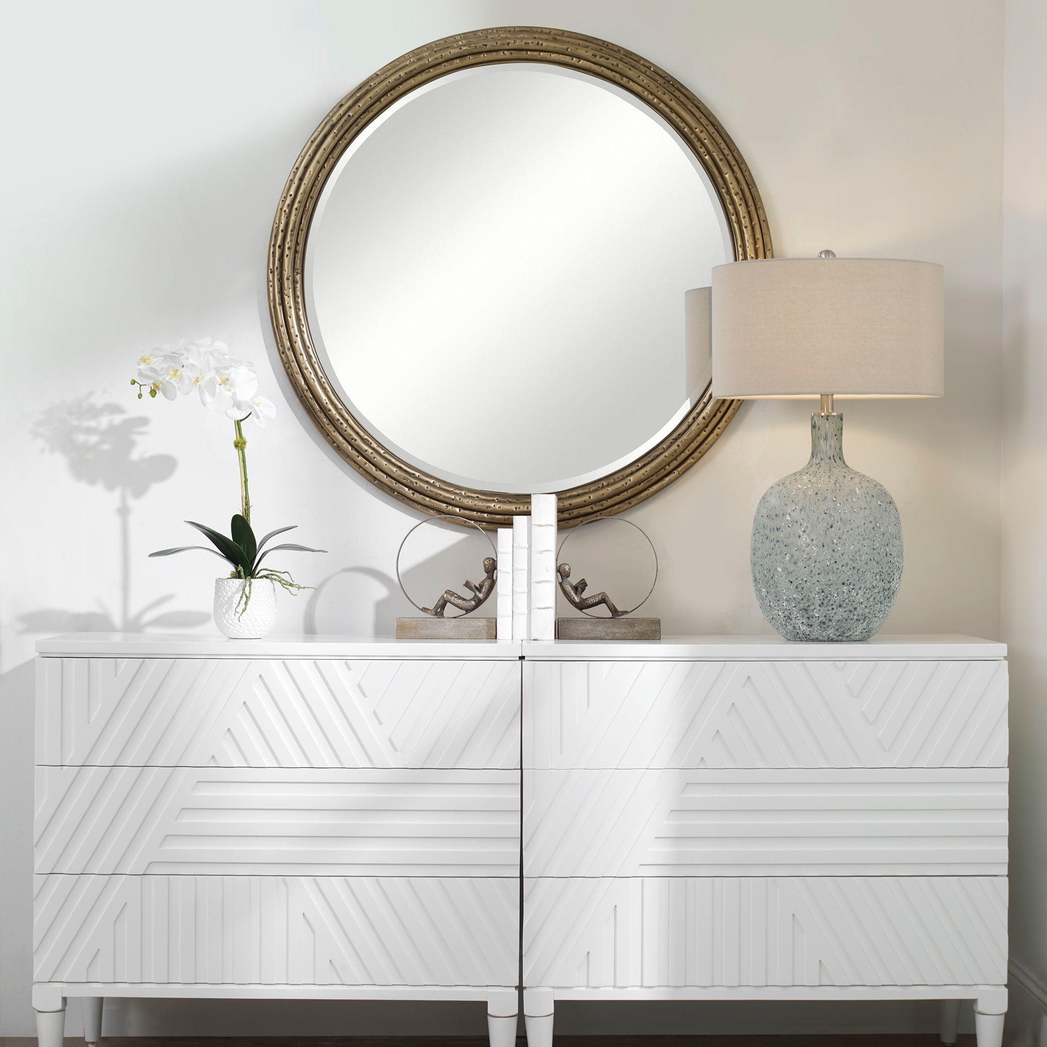 Spera - Round Mirror - Gold - Image 2