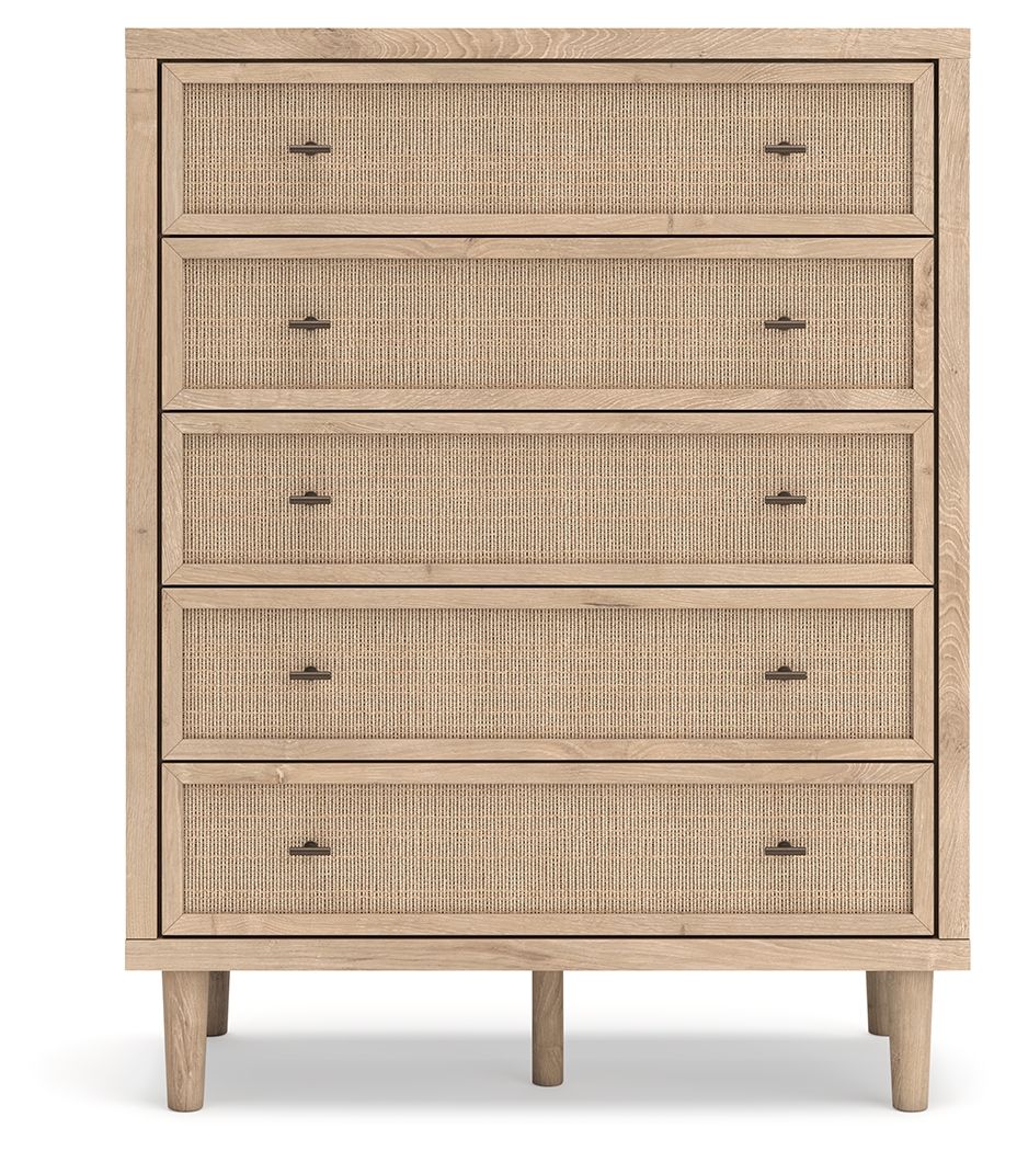 Cielden - Five Drawer Wide Chest - Two-Tone - Image 2