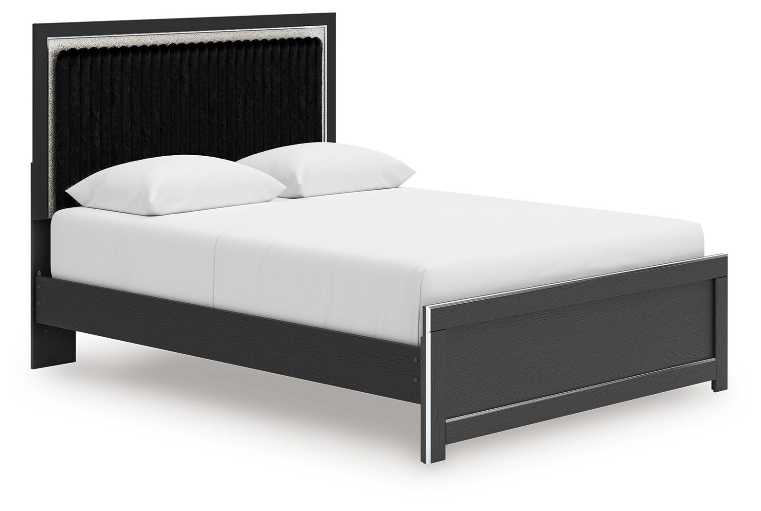 Zuraleus - Upholstered Panel Platform Bed With Roll Slats - Image 2