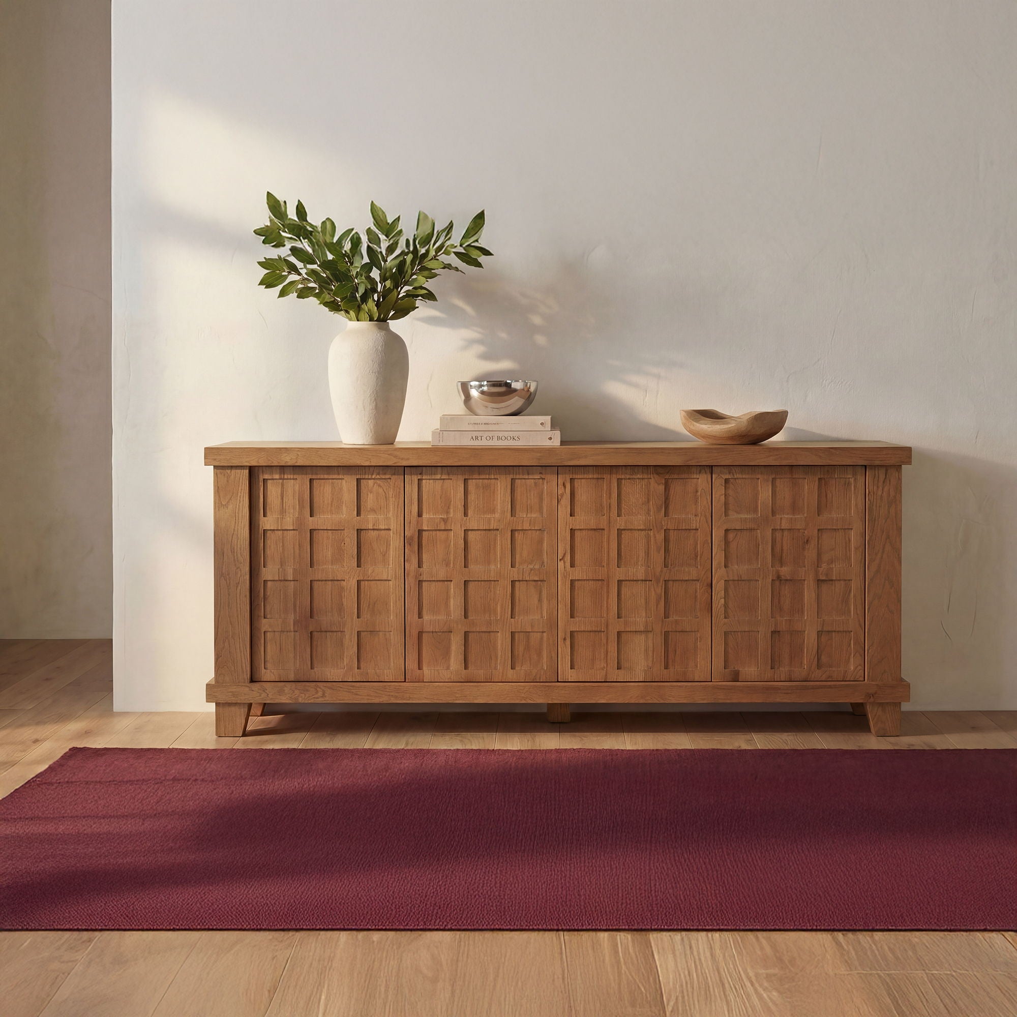 Enya – Sideboard – Red / Oak
