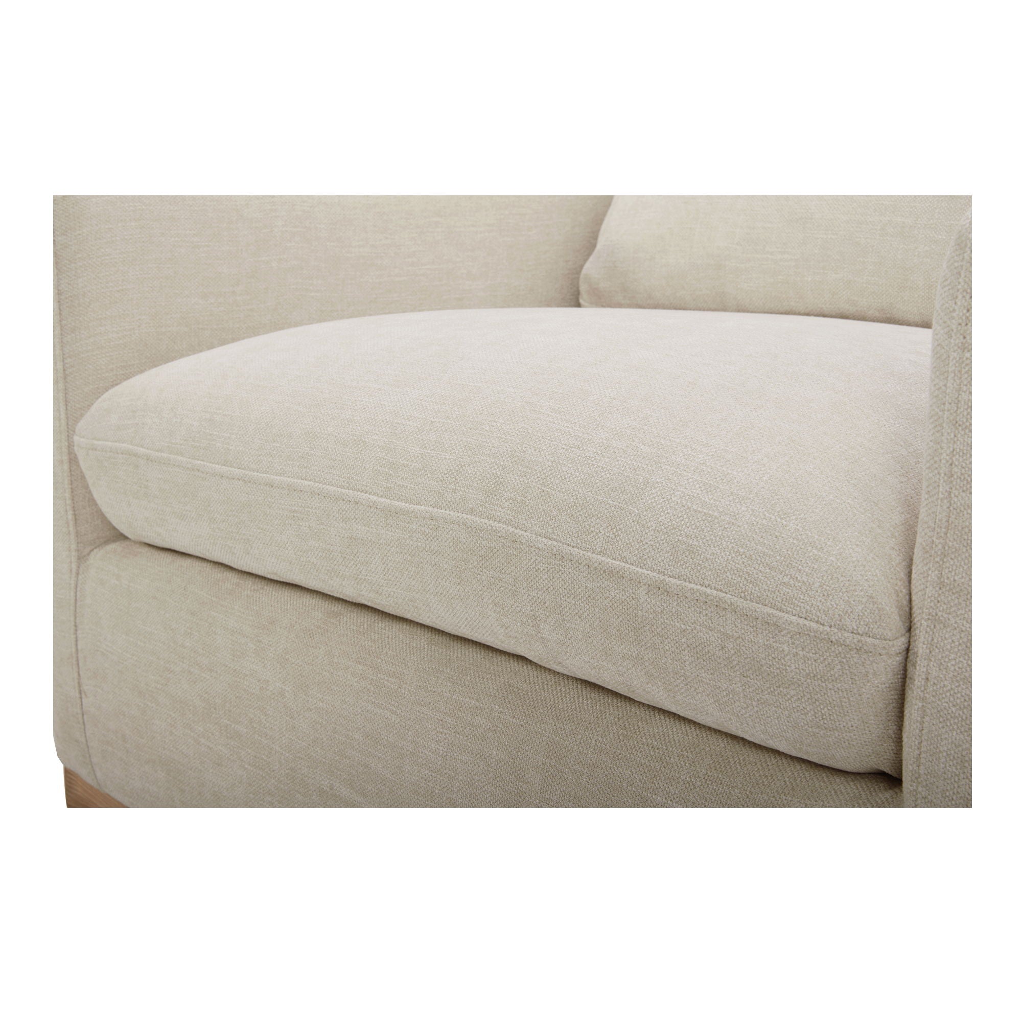 Linden - Fabric Swivel Chair - Soft Beige - Image 2