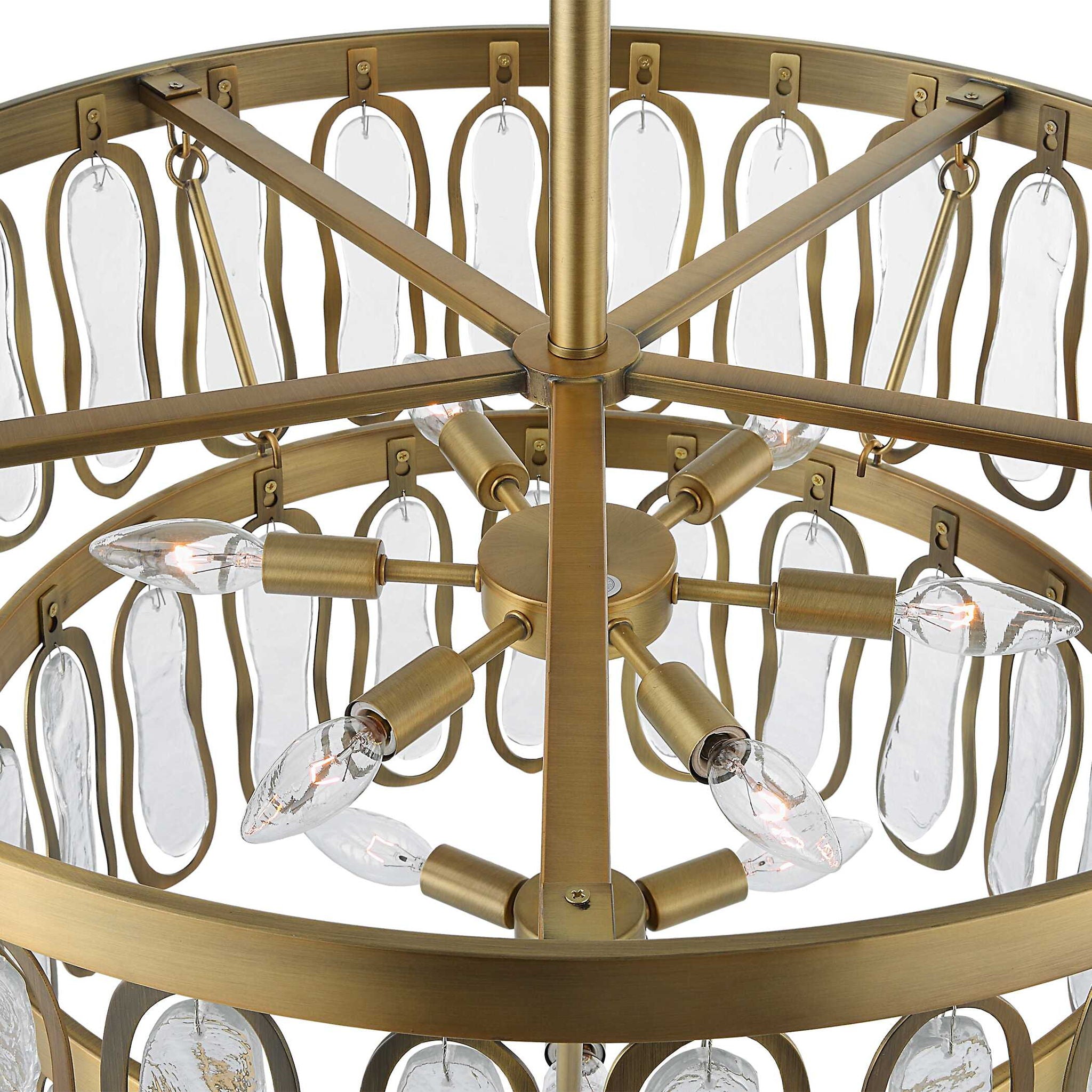 Aurelie - 9 Light Round Pendant - Brass - Image 3
