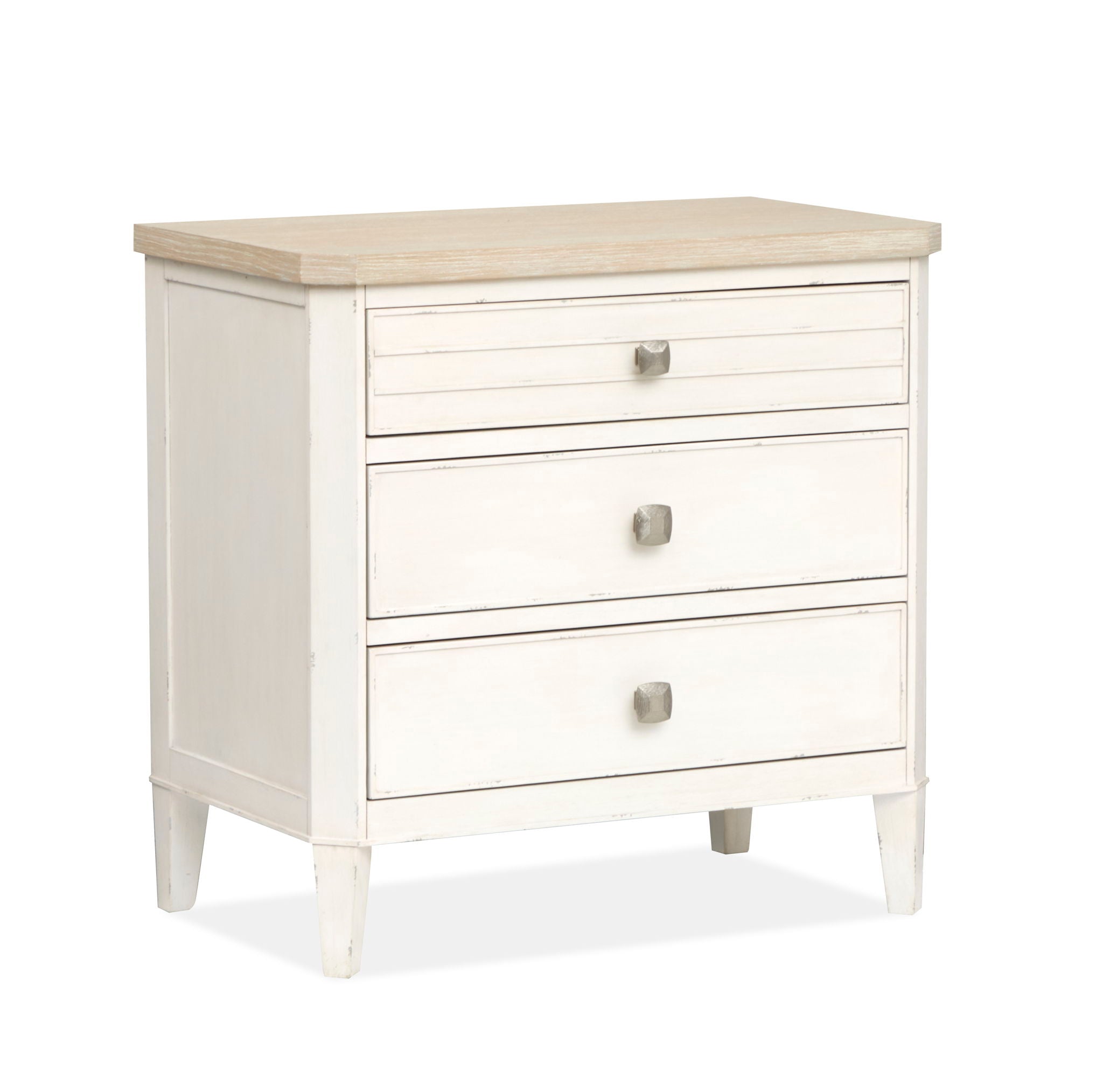 Echo Isles – Drawer Nightstand – Sea Pearl And Driftwood