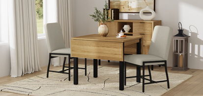 Newport - Drop Leaf Table - Natural Oak - Image 3