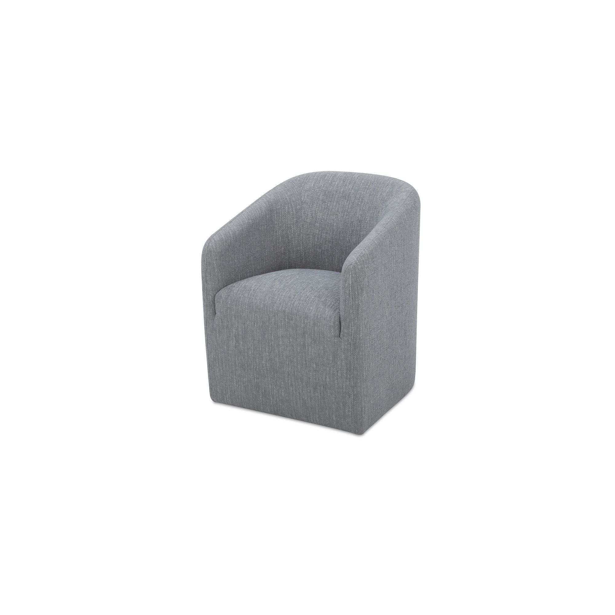 Sandy - Rolling Dining Chair - Gray - Image 2