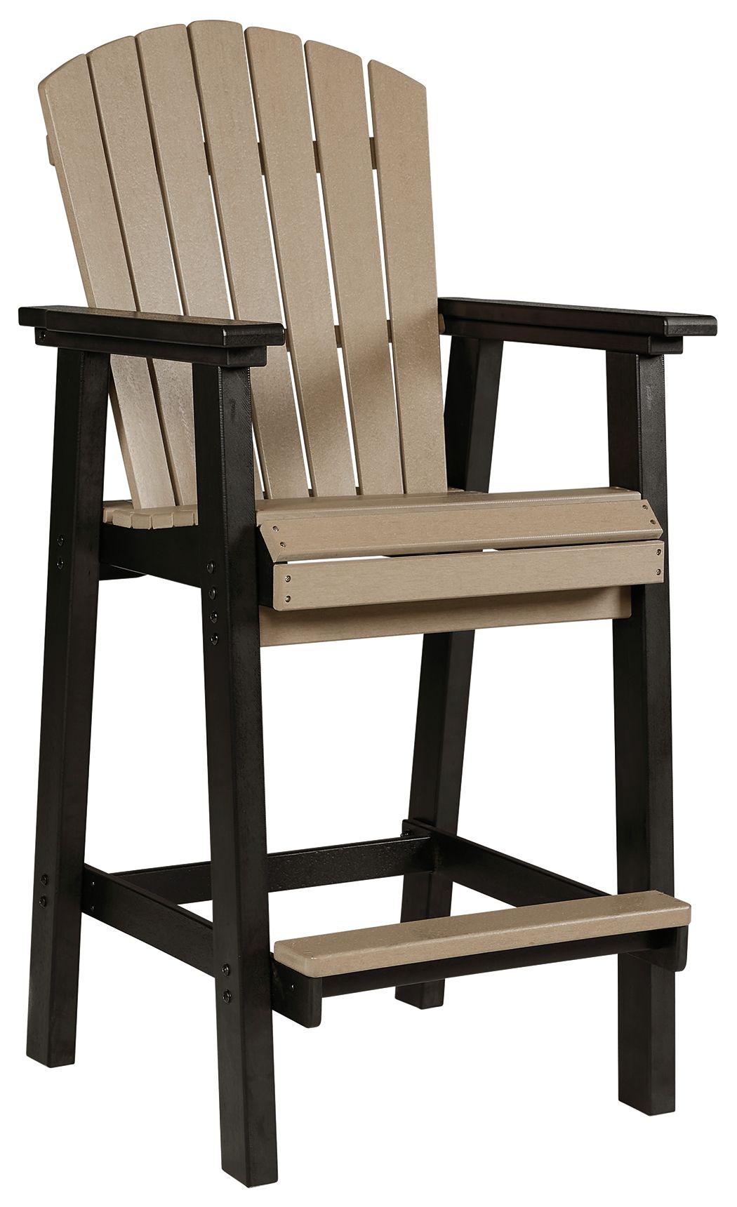 Fairen Trail - Tall Barstool (Set of 2) - Black / Driftwood - Image 2