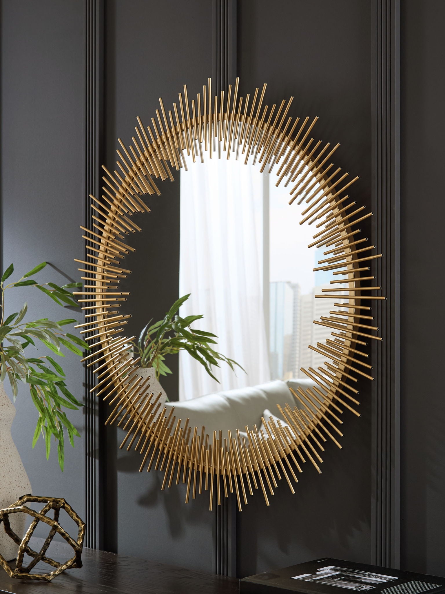 Wainport - Accent Mirror - Gold Finish - Image 2