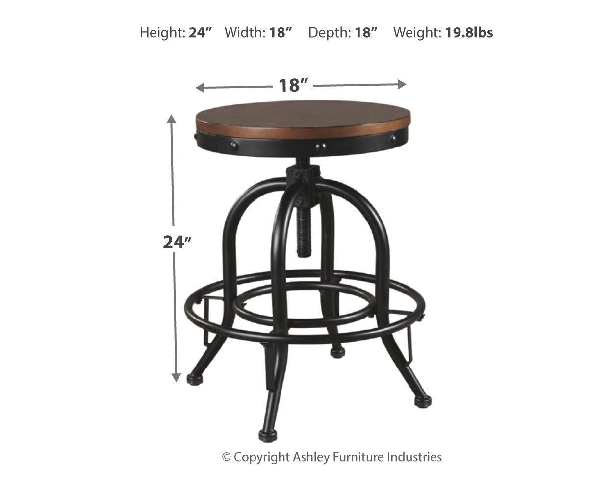 Valebeck - Swivel Barstool (Set of 2) - Image 3