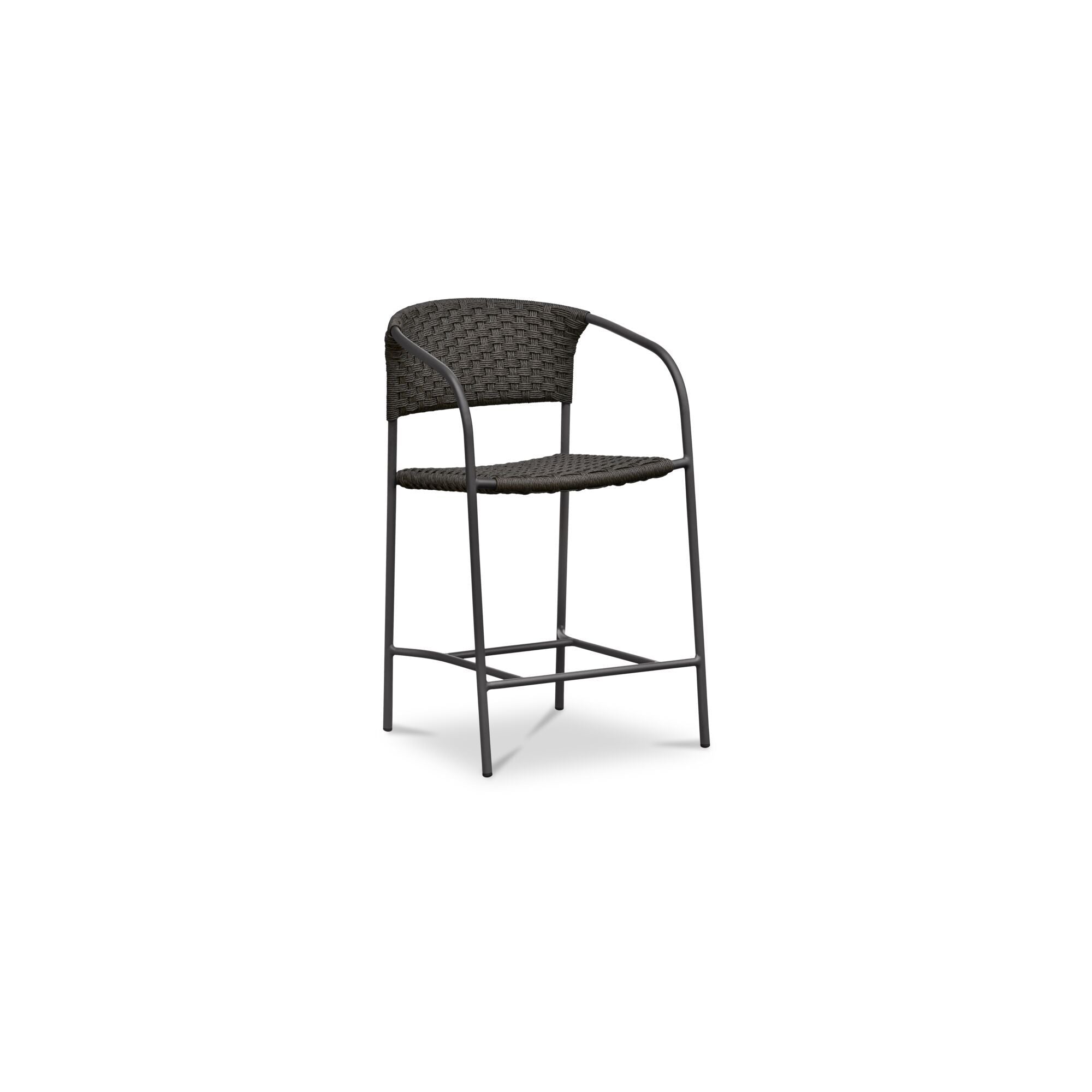 Zola - Outdoor Counter Chair - Dark Brown - Image 3