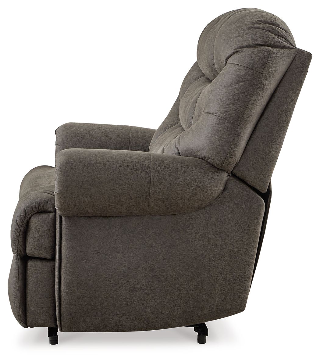 Camera Time - Zero Wall Recliner - Faux Leather - Gunmetal - Image 3