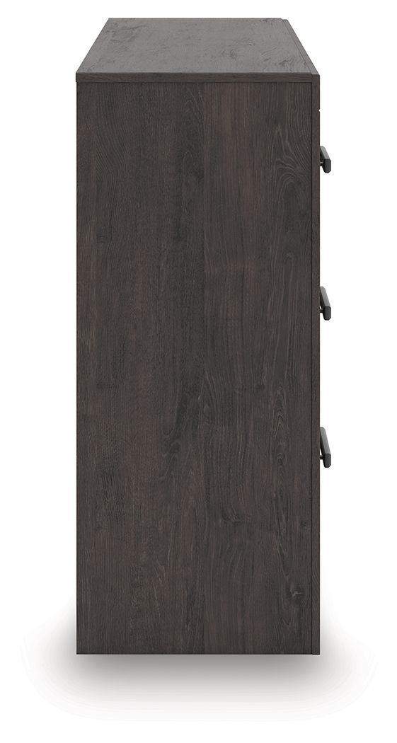 Prendonea - Six Drawer Dresser - Charcoal - Image 2