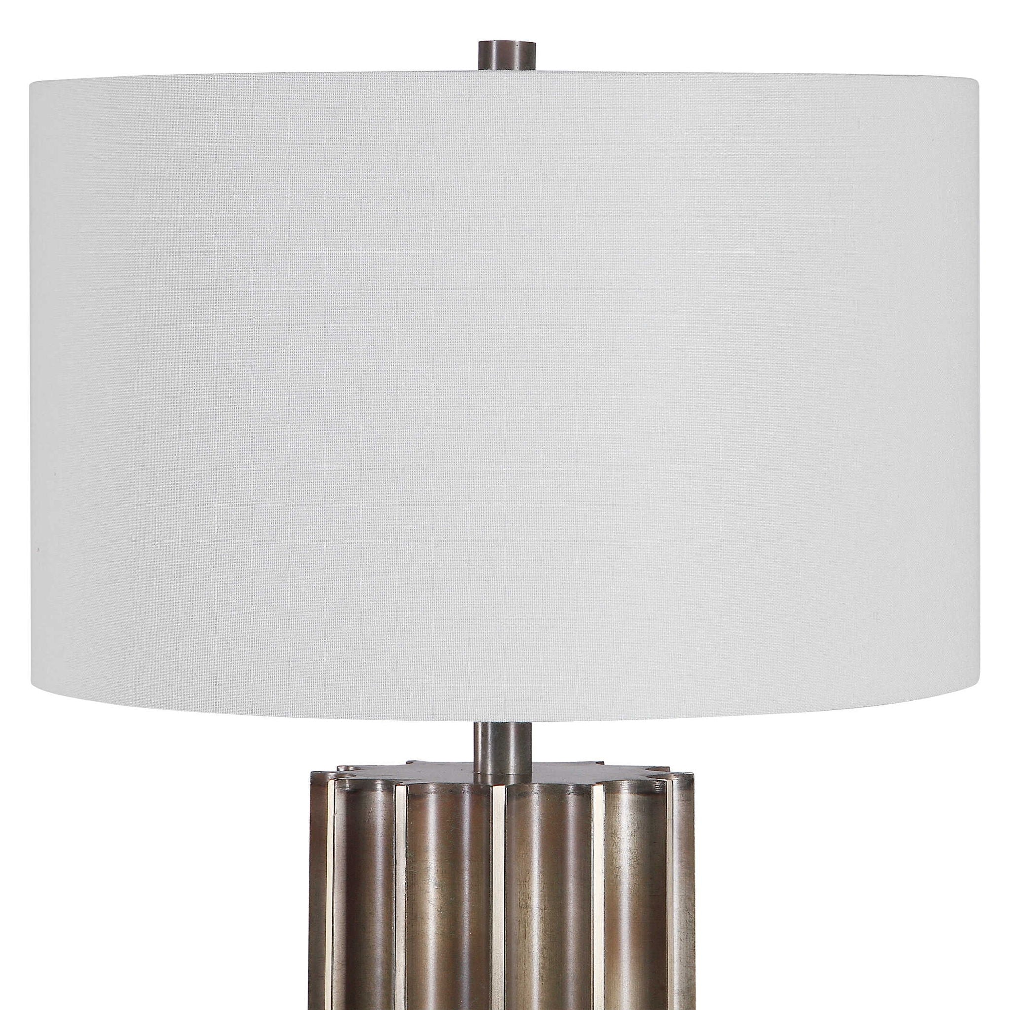 Khalio - Gun Metal Table Lamp - Dark Brown - Image 3