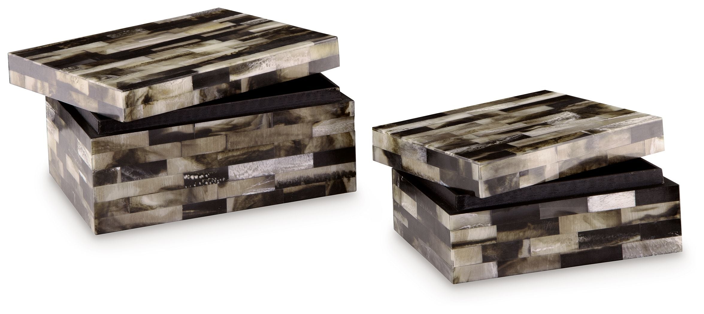 Ellford - Box Set (Set of 2) - Black / Brown / Cream - Image 2