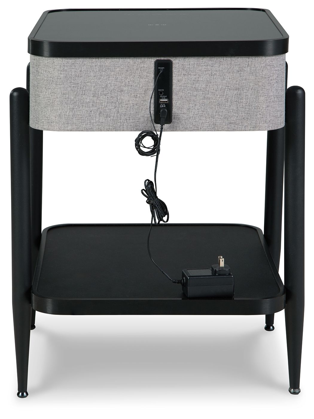 Jorvalee - Accent Table with Speaker - Gray / Black - Image 2