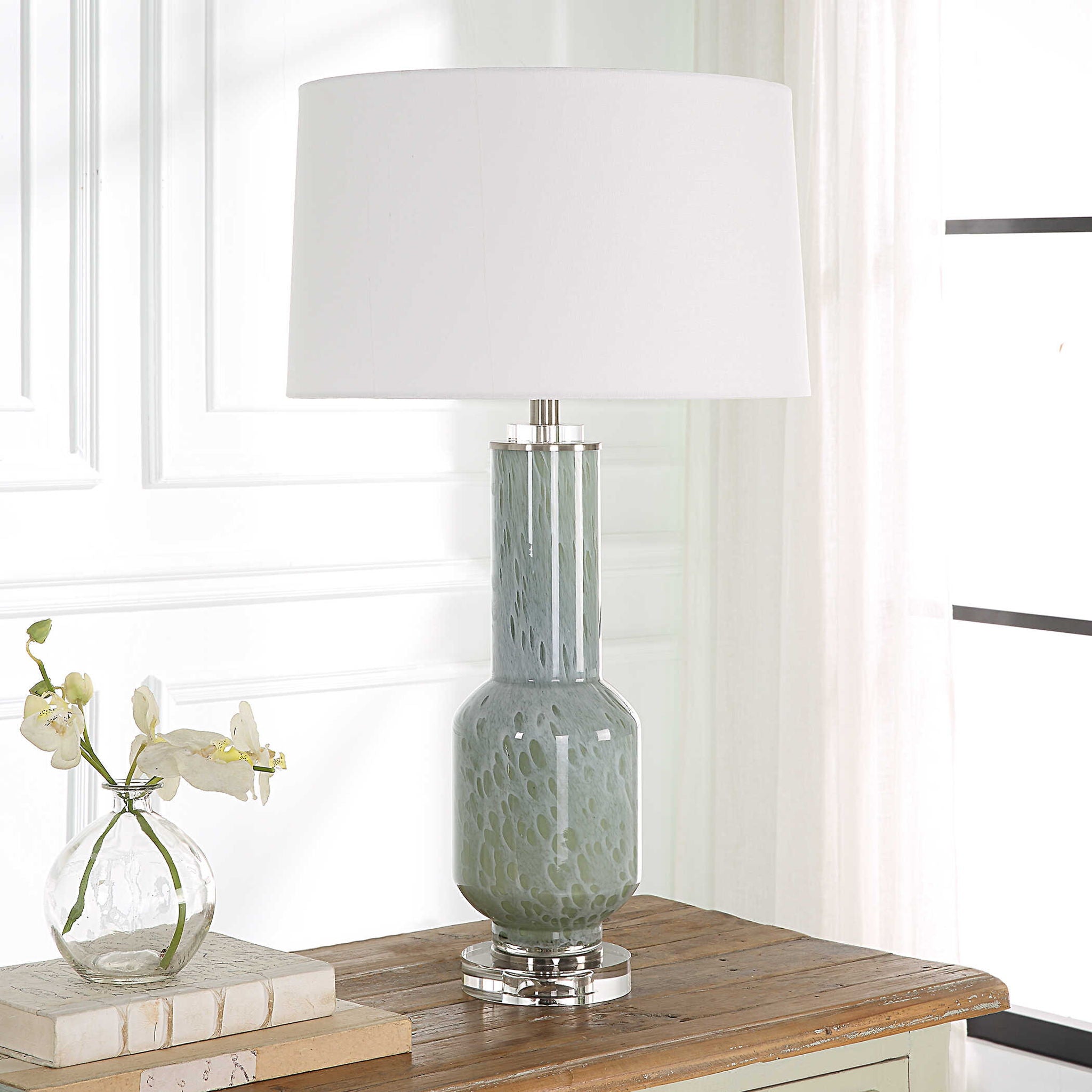 Imperia - Aqua Gray Table Lamp - Image 3