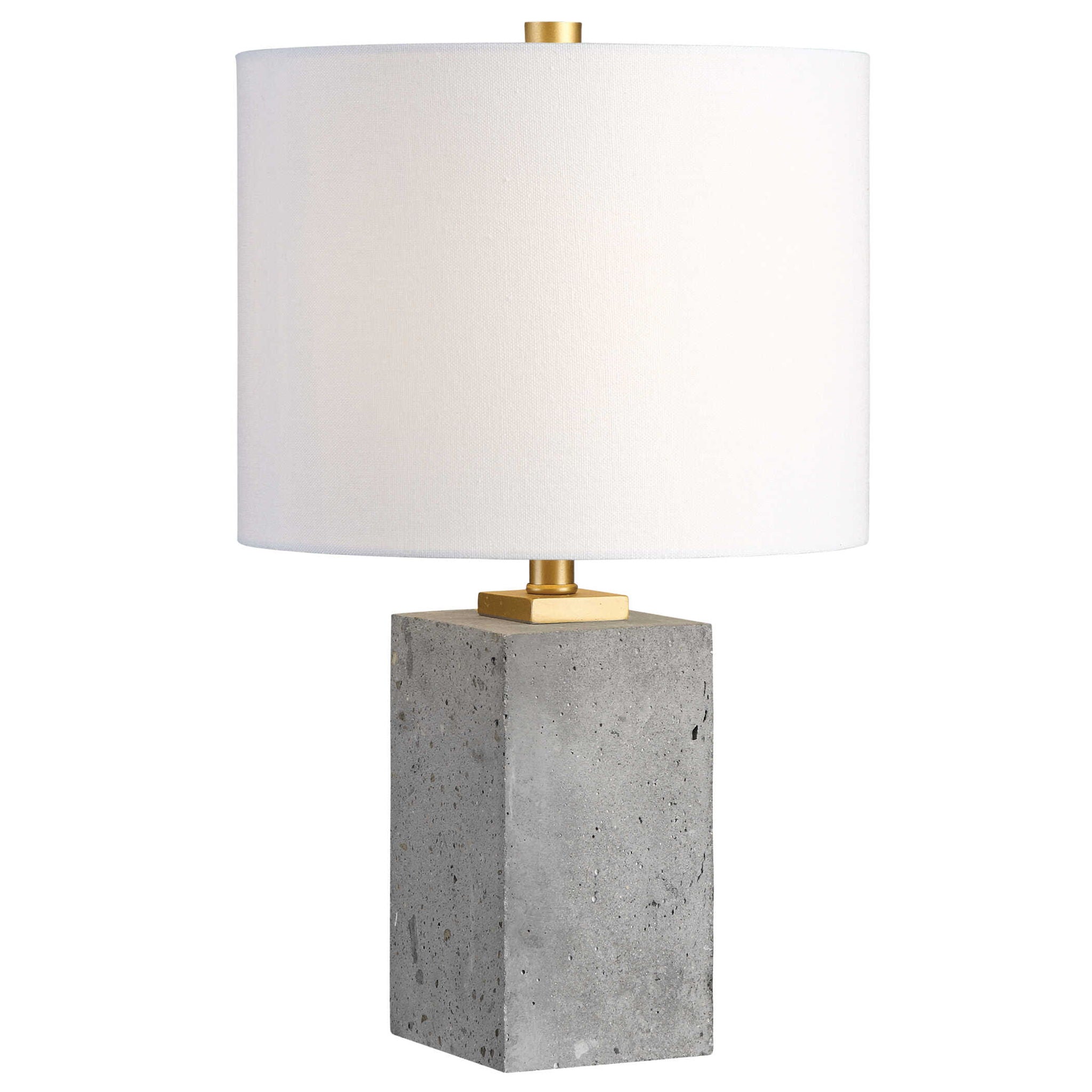 Drexel - Concrete Block Lamp - Gray - Image 1