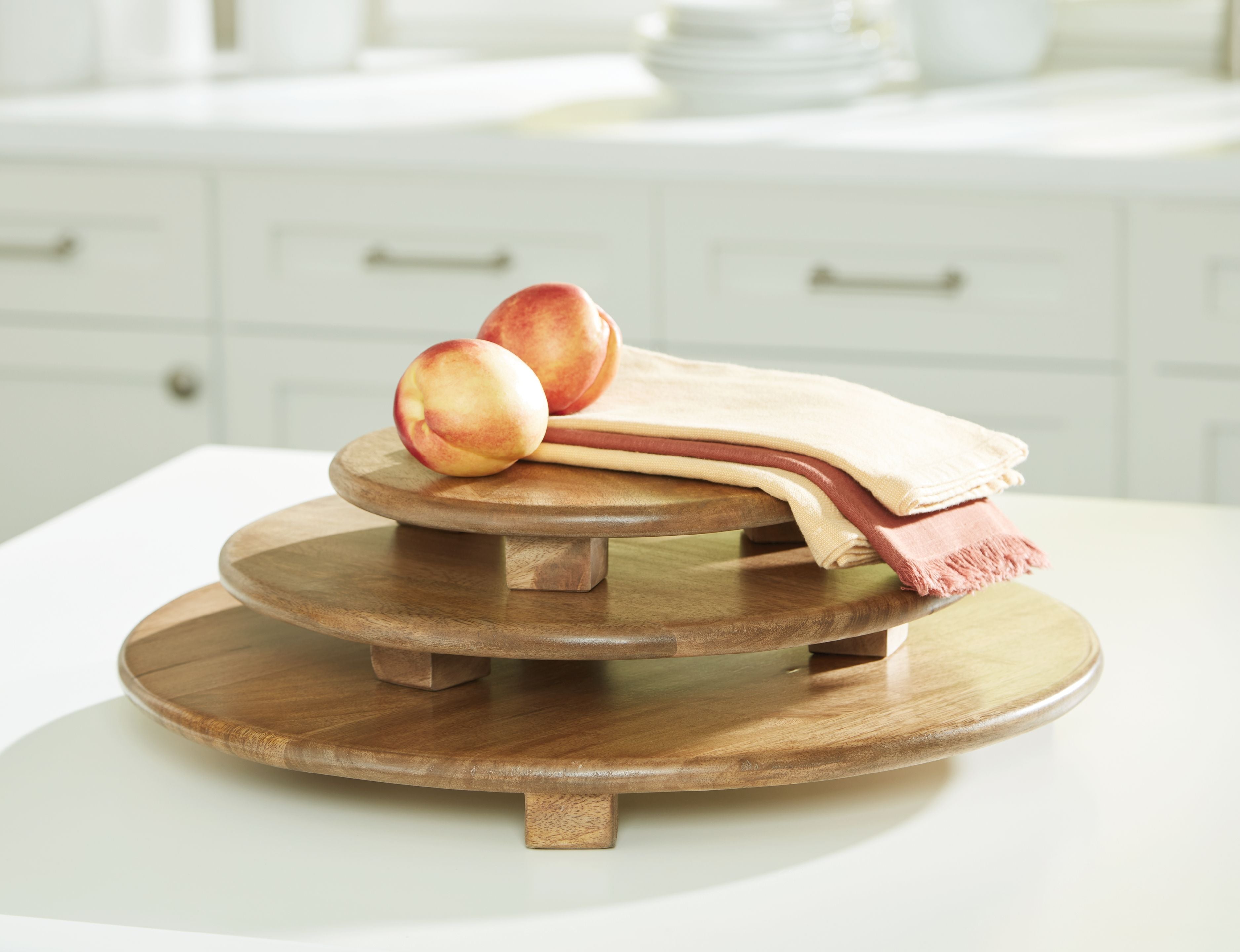 Kaidler - Tray Set (Set of 3) - Brown - Image 3