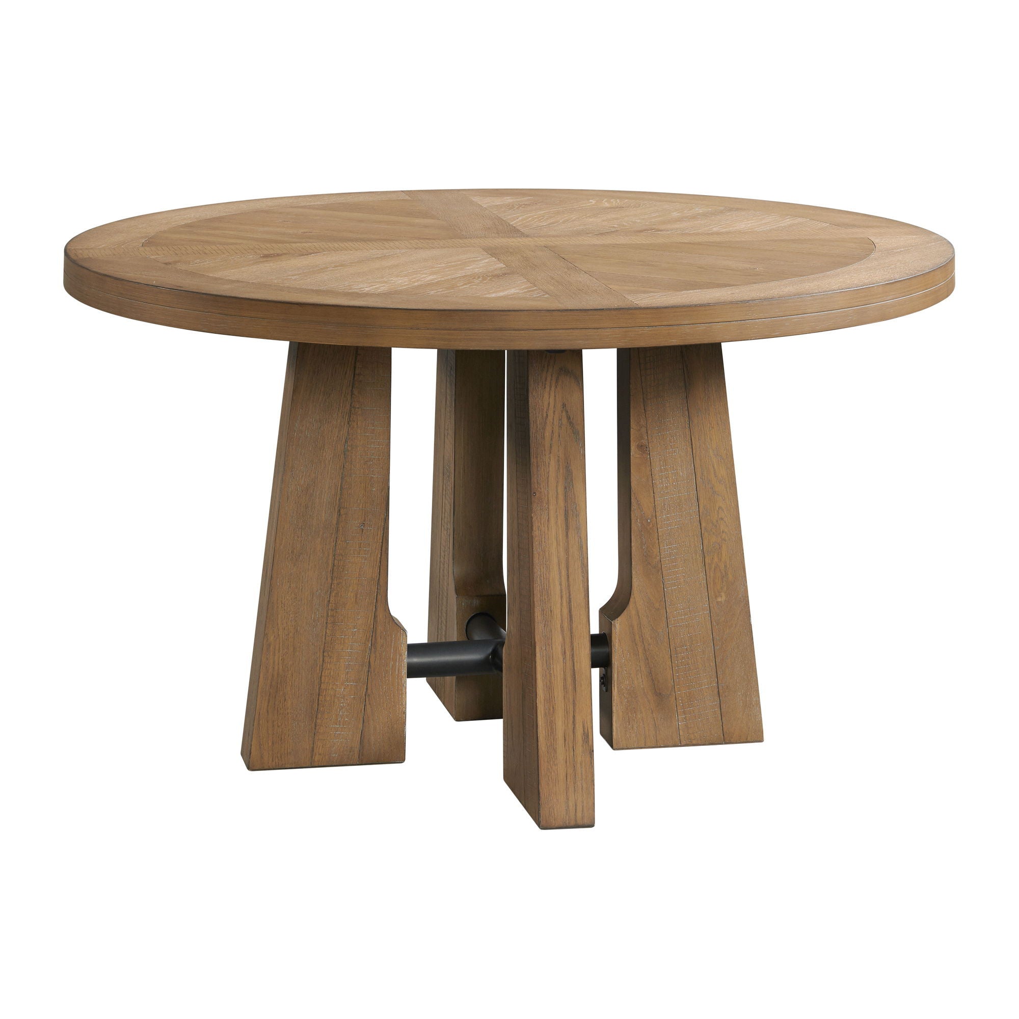 Landmark - Round Dining Table - Weathered Oak - Image 1