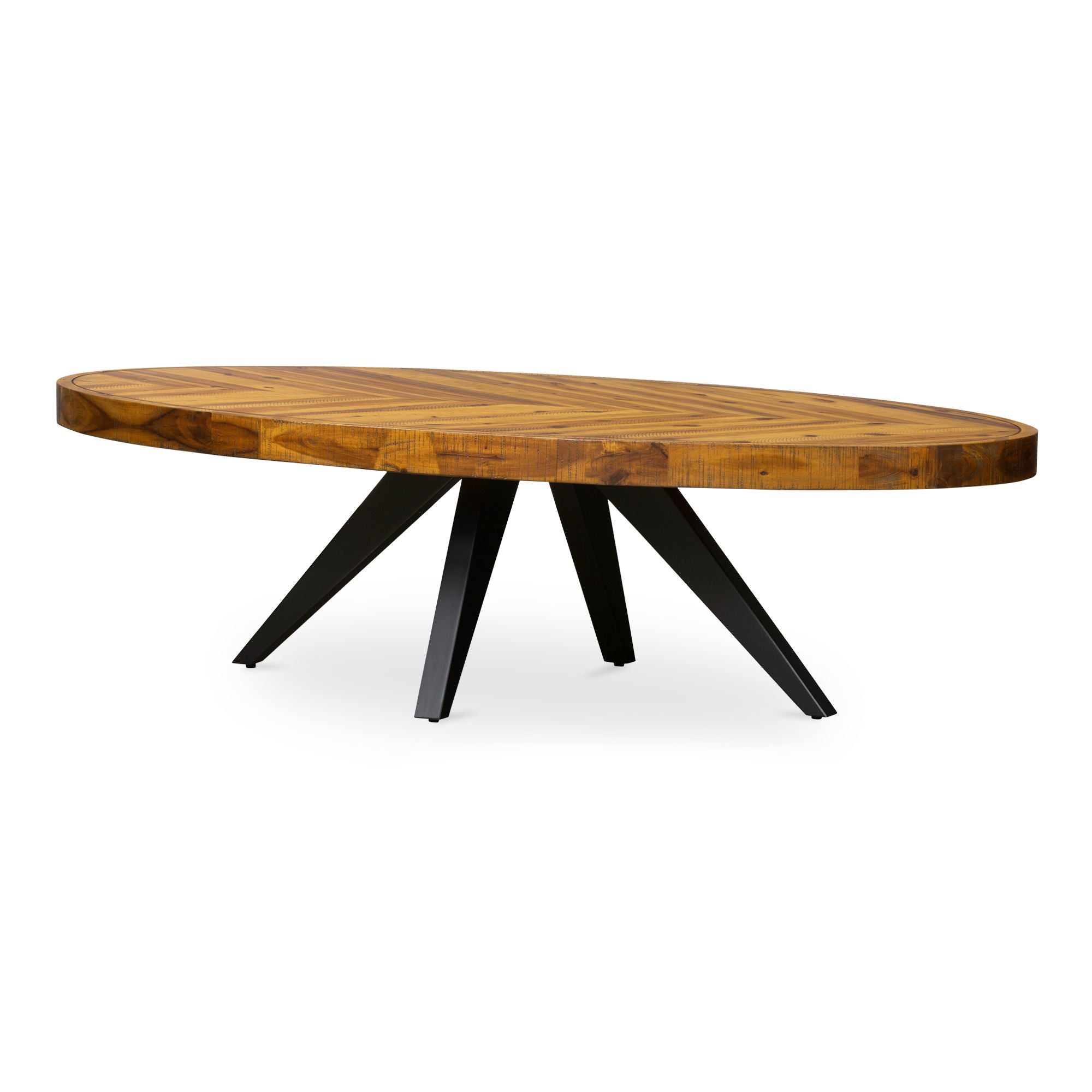 Parq - Oval Coffee Table - Brown - Image 2