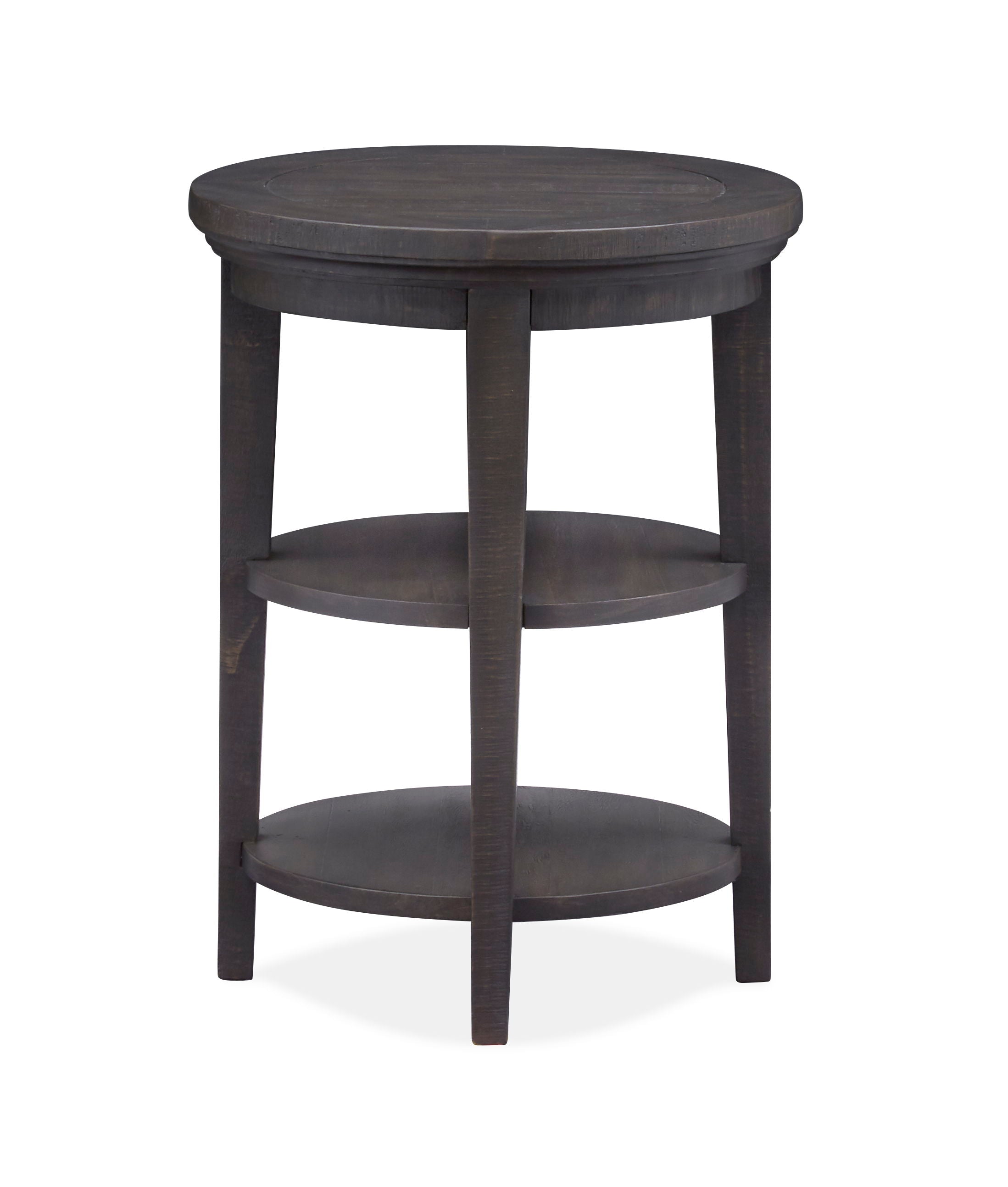 Westley Falls - Round Accent End Table - Graphite - Image 2