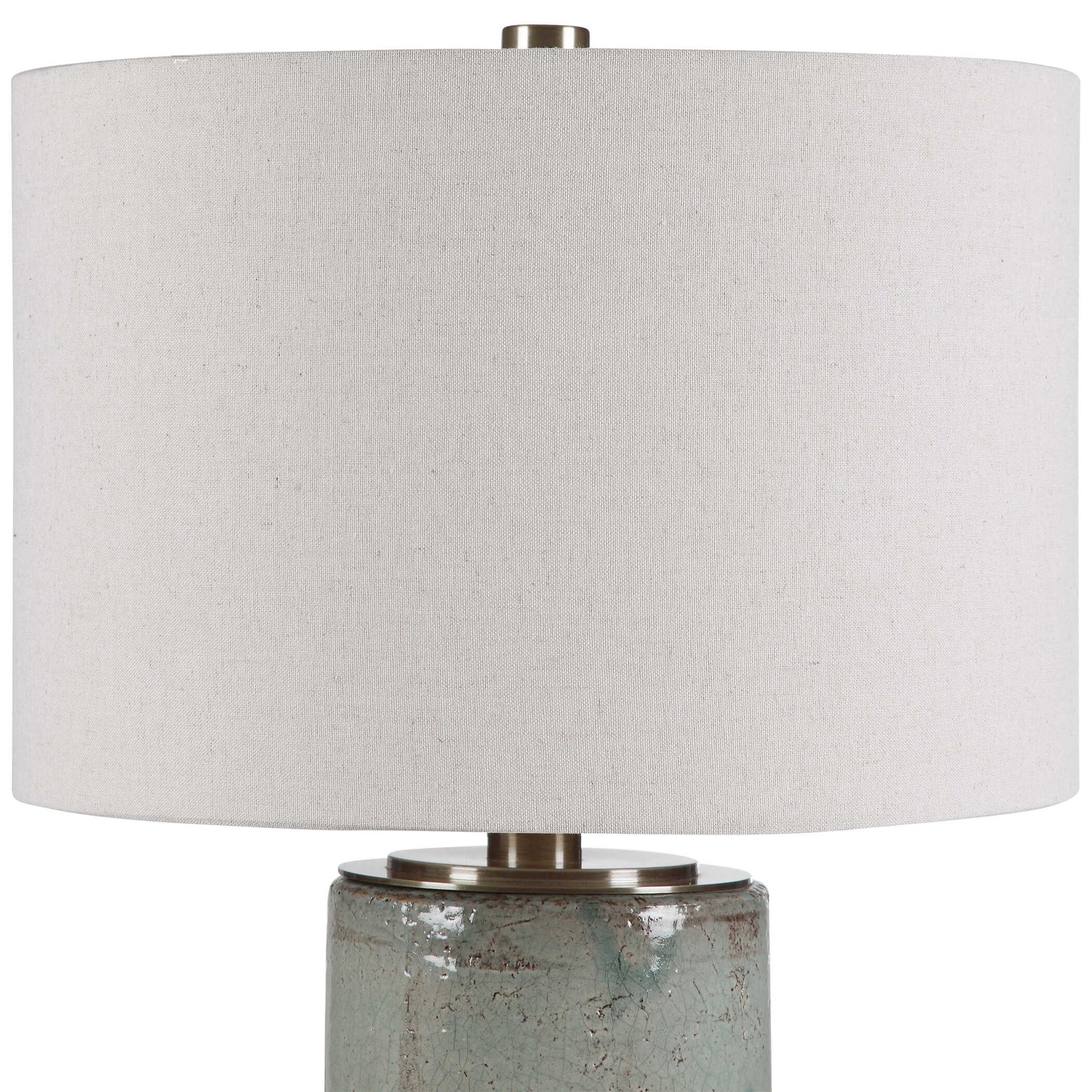 Callais - Crackled Table Lamp - Aqua - Image 3