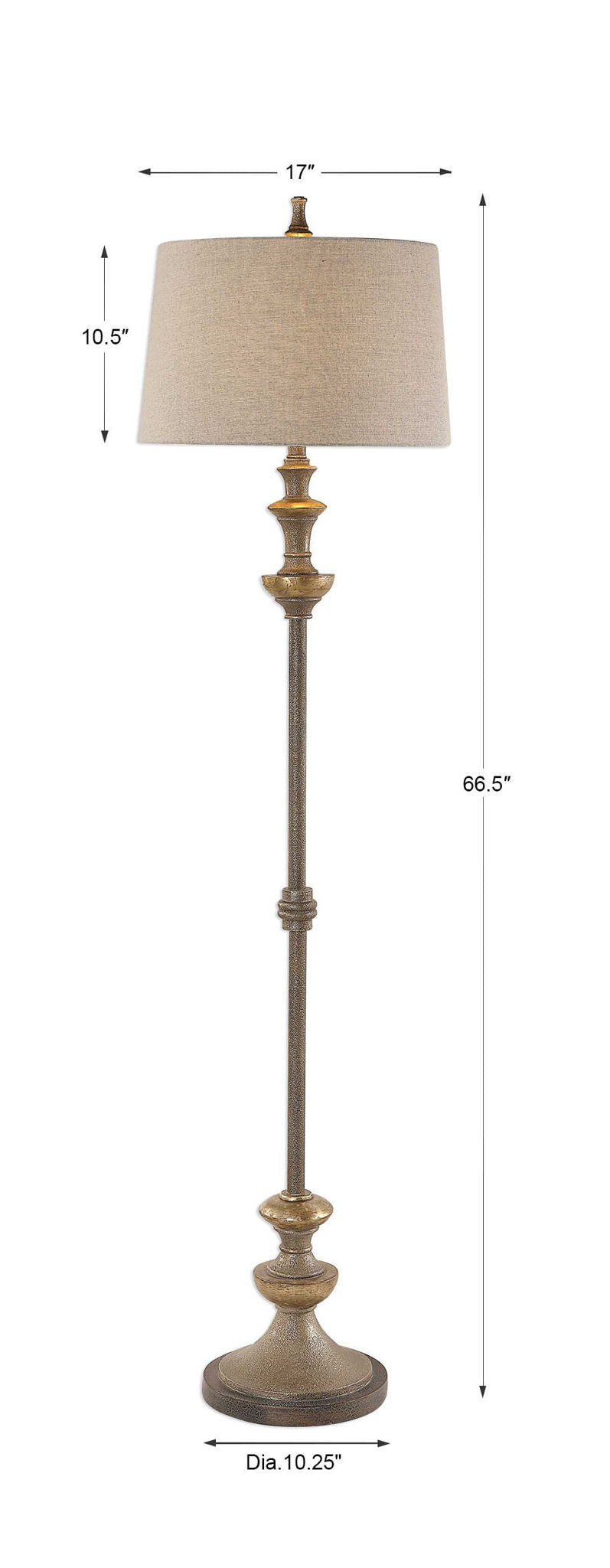 Vetralla - Floor Lamp - Silver Bronze - Image 2