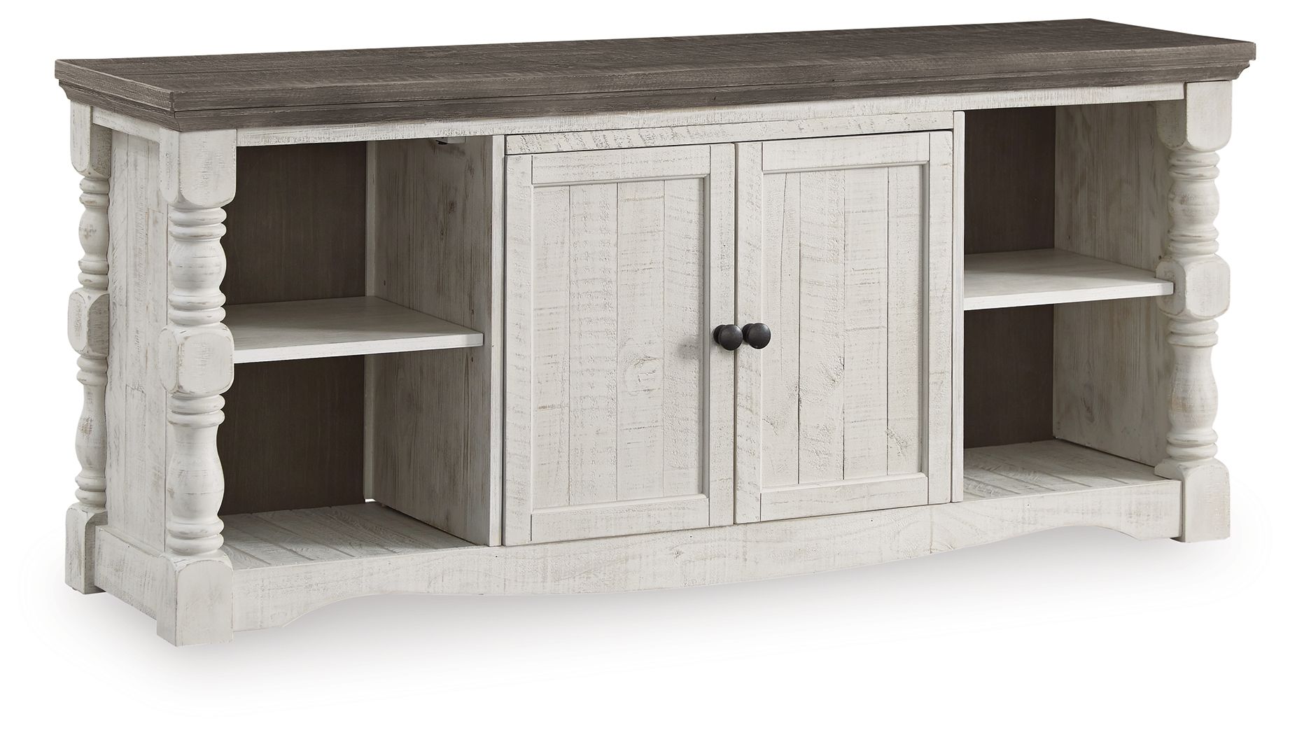 Havalance - Extra Large TV Stand - 2 Doors - Brown / Beige - Image 1