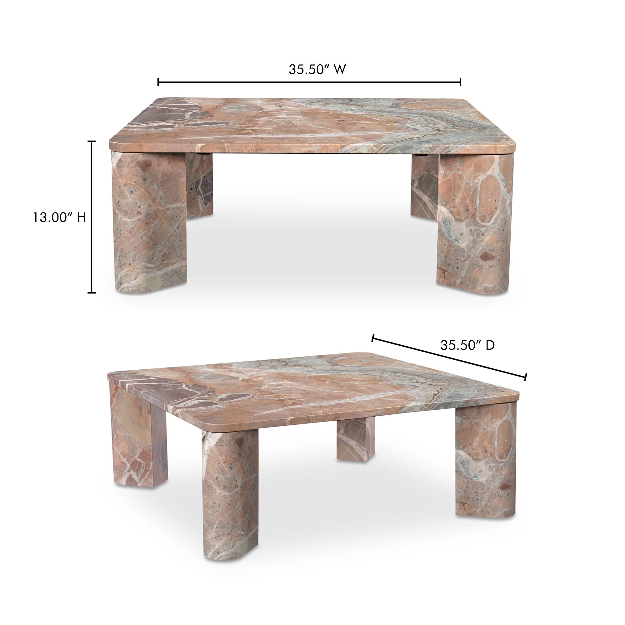 Segment - Coffee Table - Light Brown - Image 3
