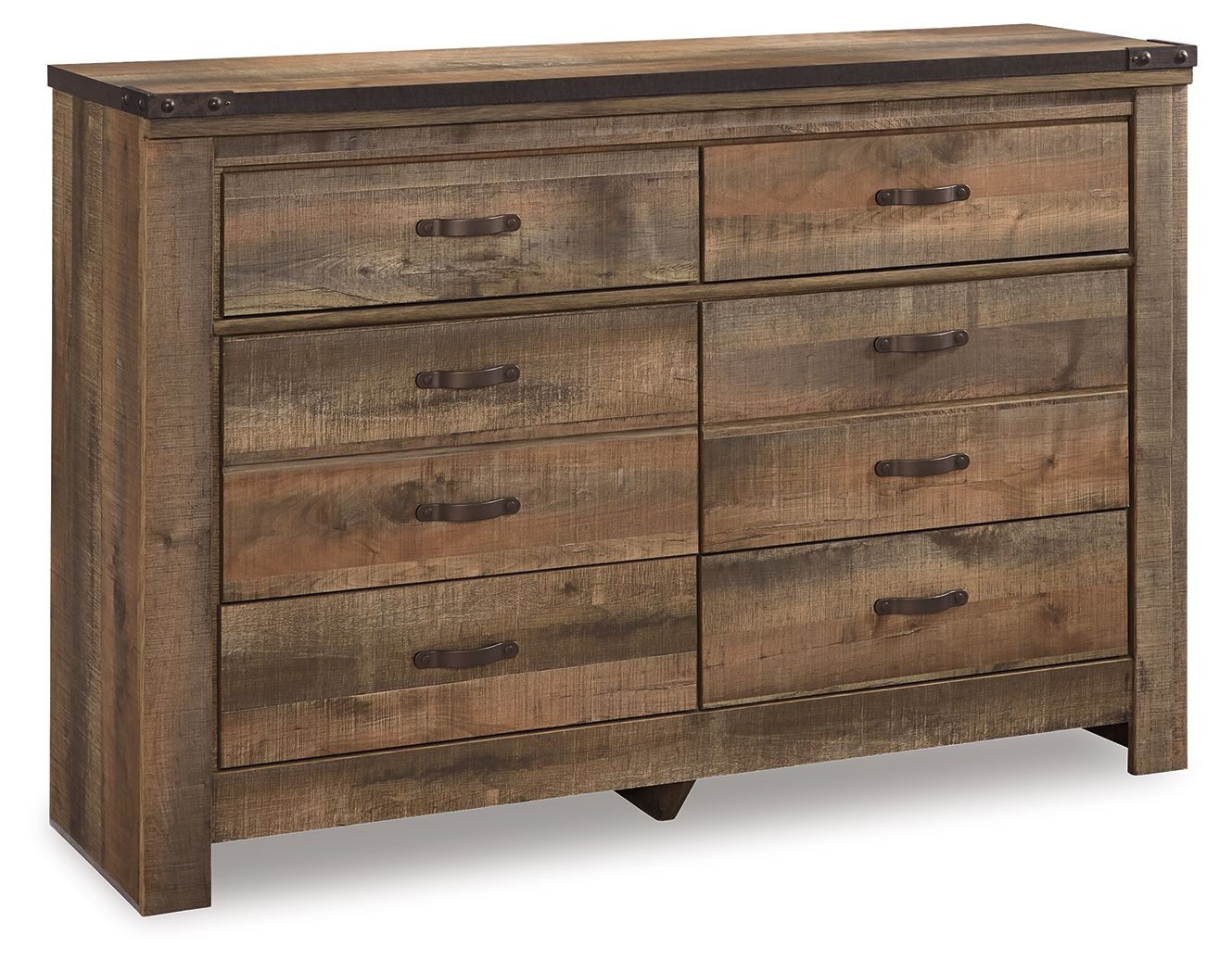 Trinell – Six Drawer Dresser – 61.34″ x 15.98″ x 42.99″ – Brown Dark