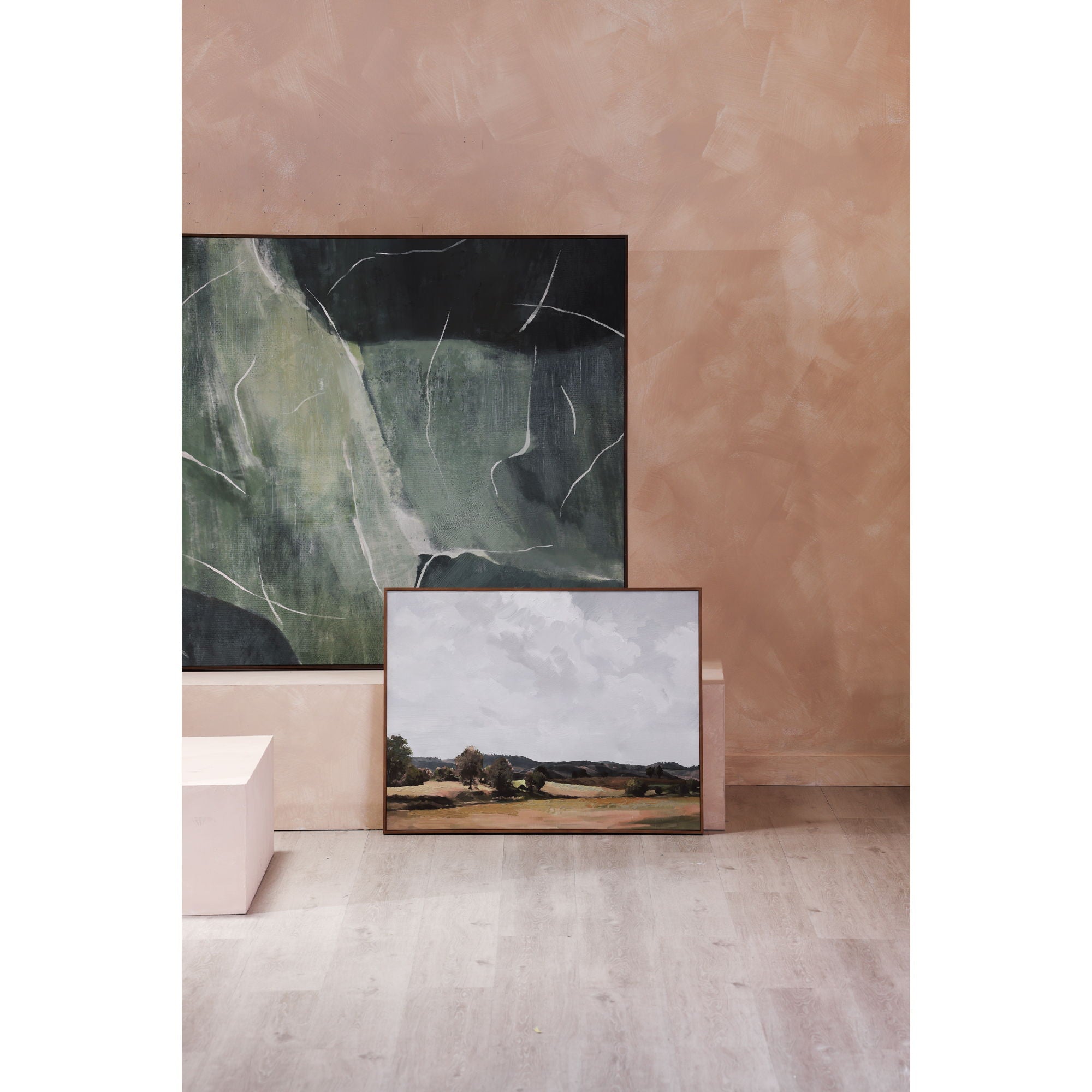 Vast Country - Framed Painting - White - Image 3