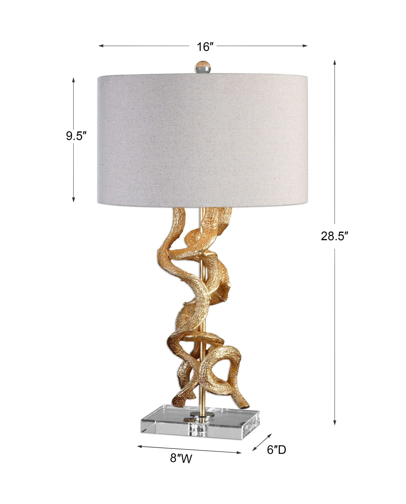 Twisted Vines - Table Lamp - Gold - Image 3