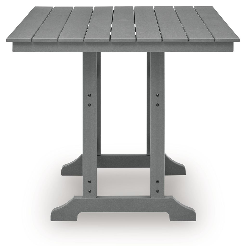 Sanctuary Beach - Square Counter Table With Umbrella Option - Dark Gray - Image 3