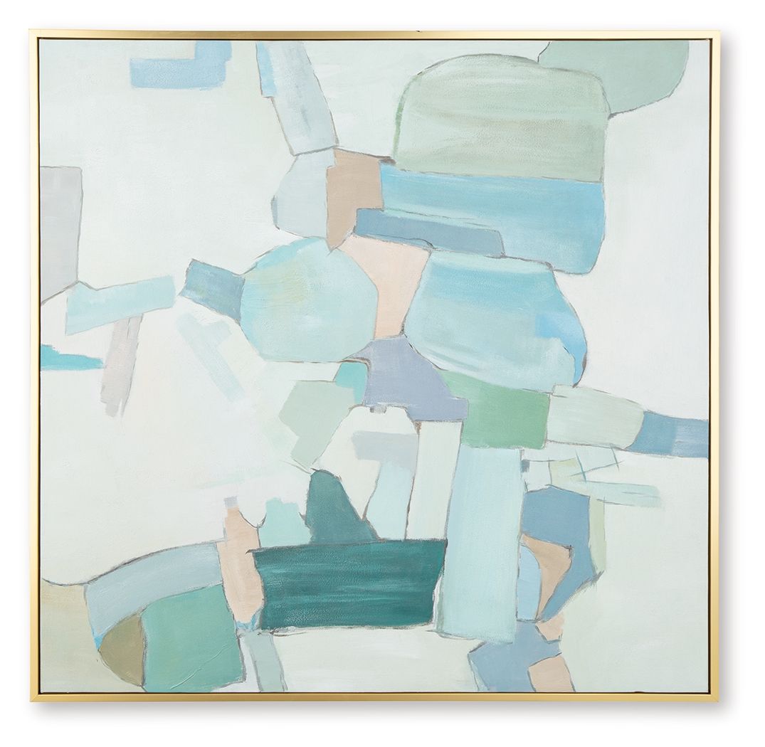 Wynburn – Wall Art – White / Blue / Green