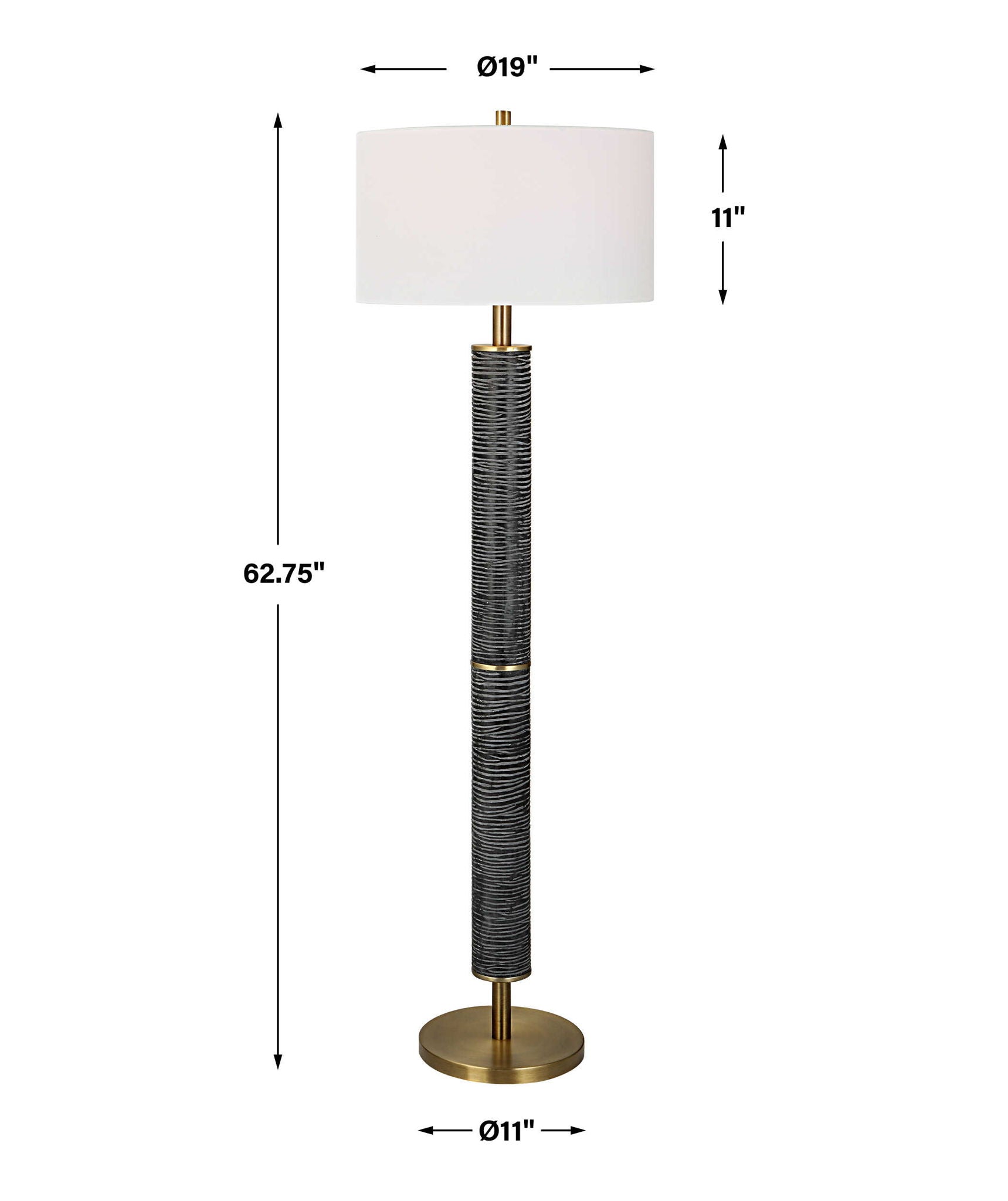 Summit - Rustic Floor Lamp - Black - Image 3