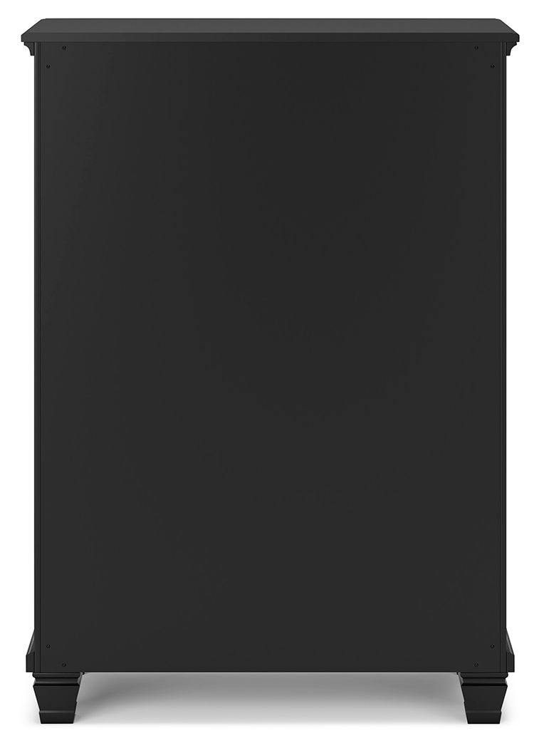 Lanolee - Five Drawer Chest - Black - Image 2