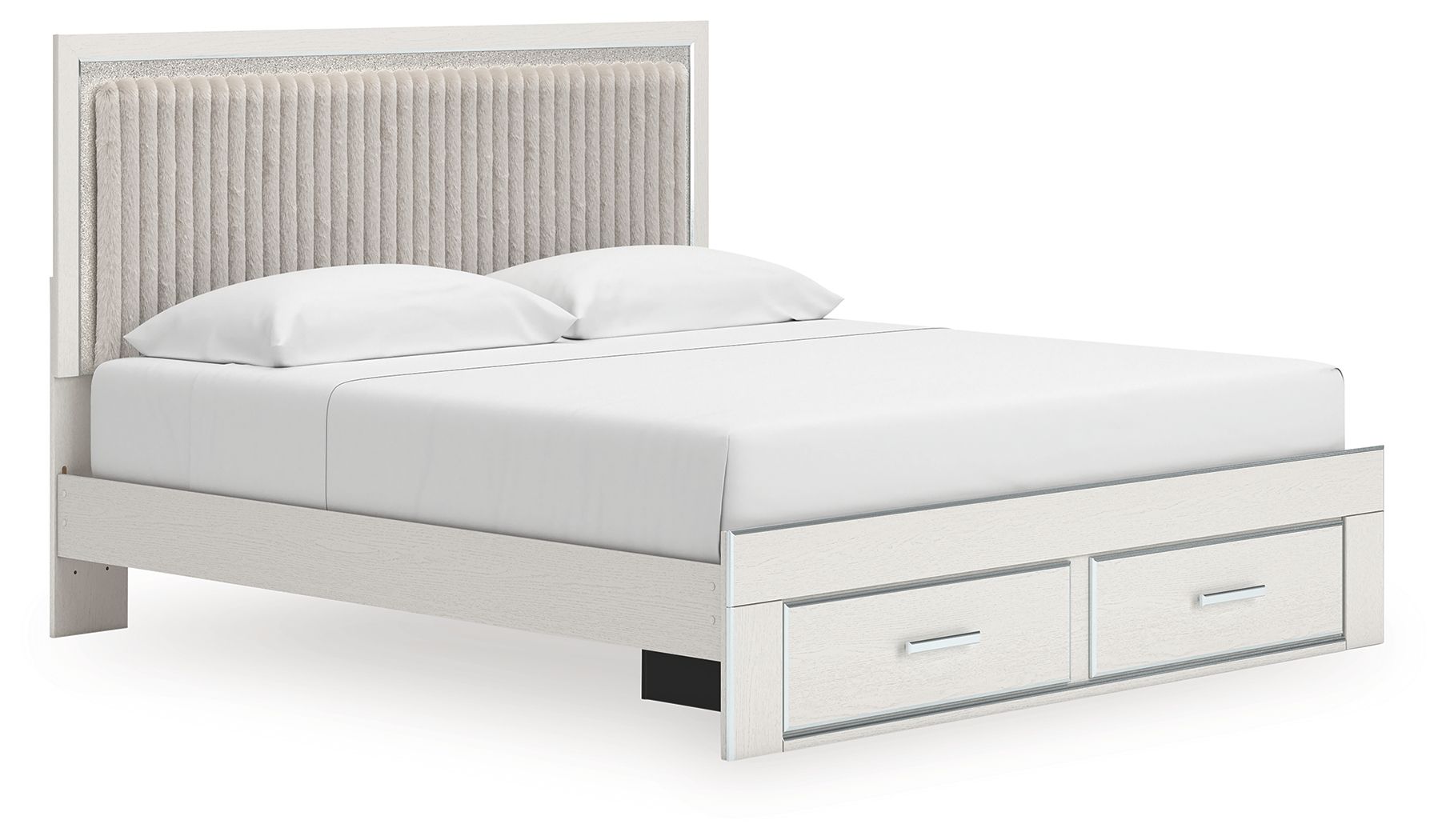 Zuraleus - Upholstered Panel Platform Storage Bed - Image 2