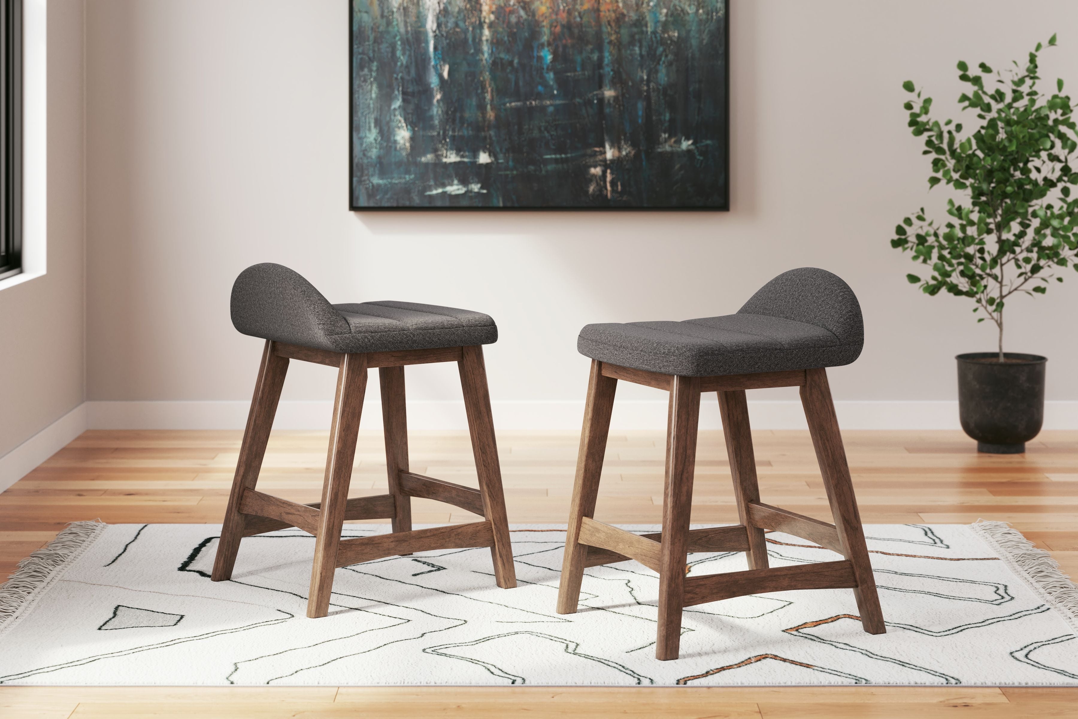 Lyncott - Upholstered Barstool (Set of 2) - Image 3